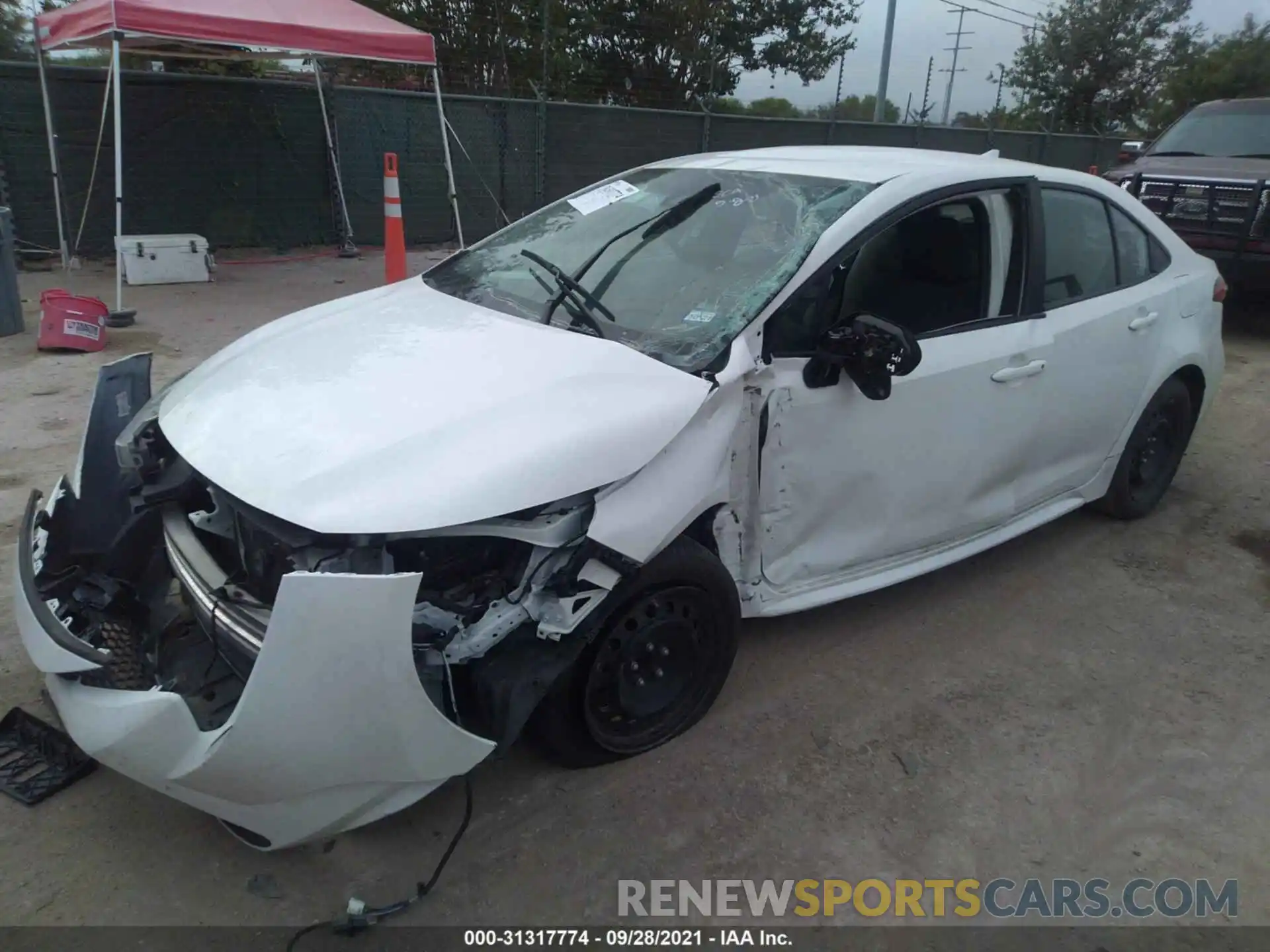 2 Photograph of a damaged car 5YFEPRAE3LP077116 TOYOTA COROLLA 2020