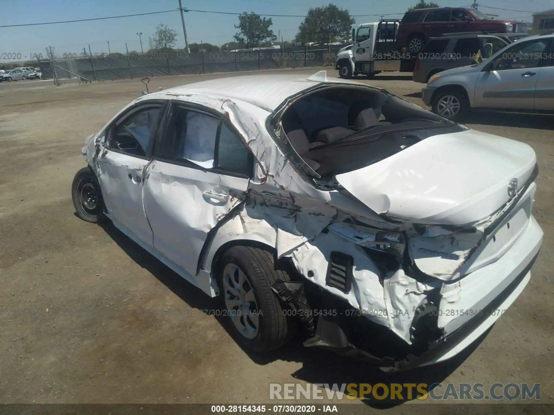 3 Photograph of a damaged car 5YFEPRAE3LP078055 TOYOTA COROLLA 2020