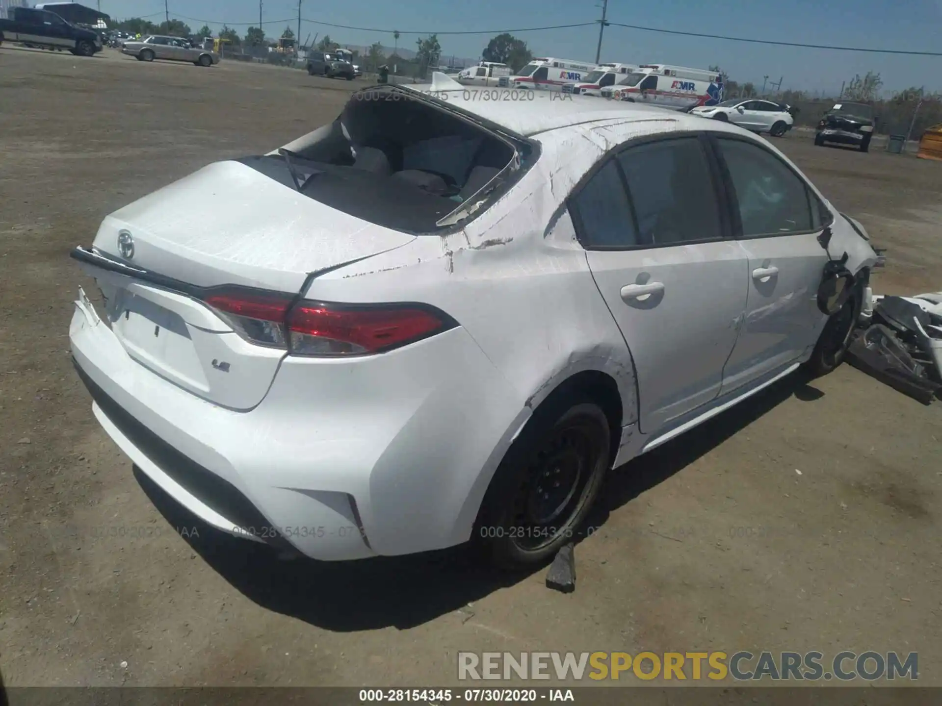 4 Photograph of a damaged car 5YFEPRAE3LP078055 TOYOTA COROLLA 2020