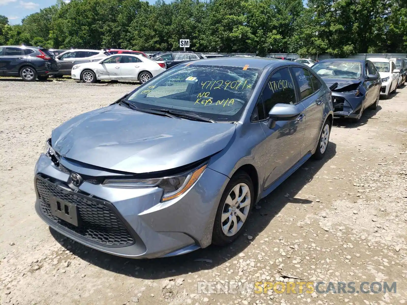 2 Photograph of a damaged car 5YFEPRAE3LP078122 TOYOTA COROLLA 2020