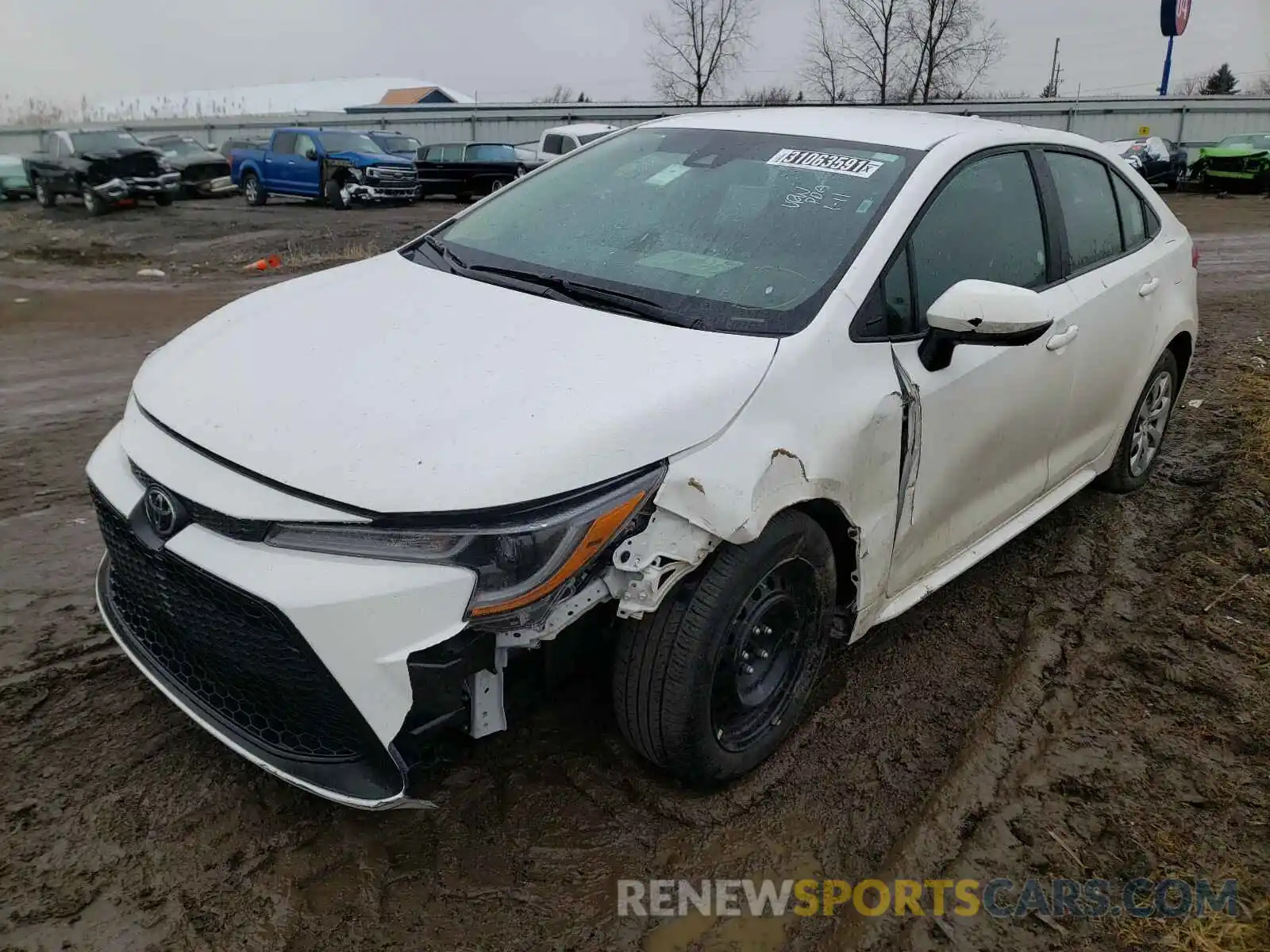 2 Photograph of a damaged car 5YFEPRAE3LP078797 TOYOTA COROLLA 2020