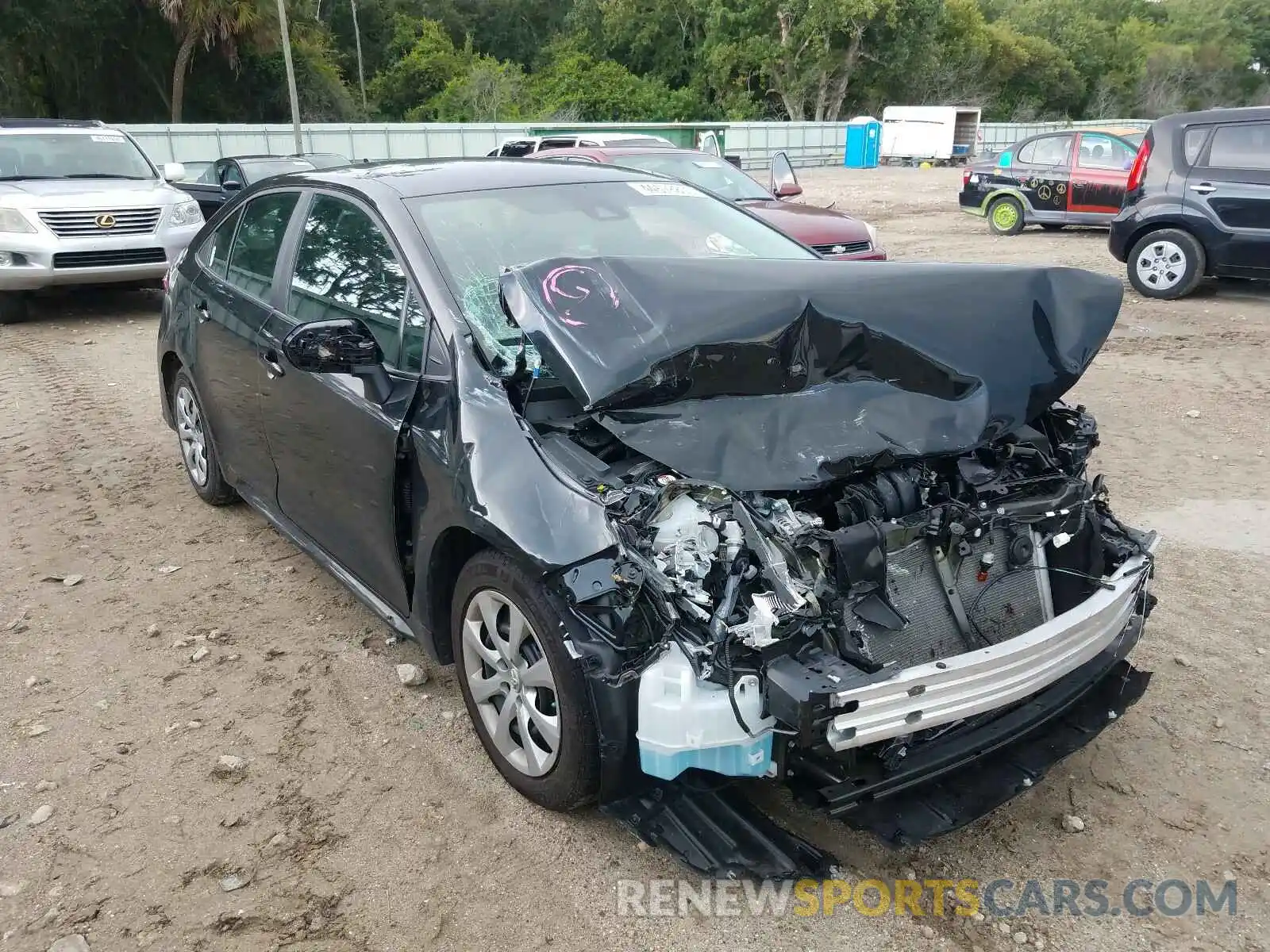 1 Photograph of a damaged car 5YFEPRAE3LP079450 TOYOTA COROLLA 2020