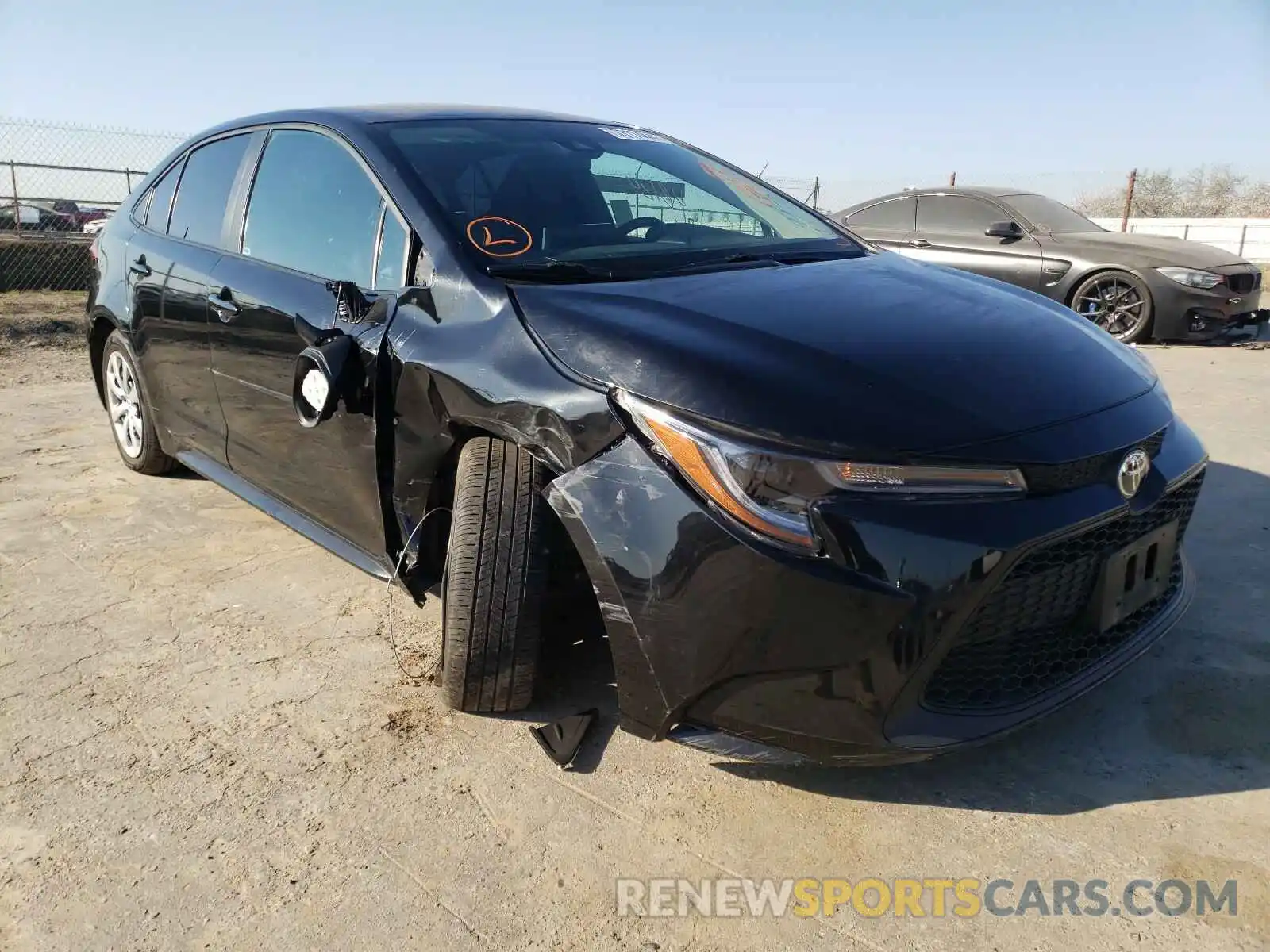 1 Photograph of a damaged car 5YFEPRAE3LP079867 TOYOTA COROLLA 2020