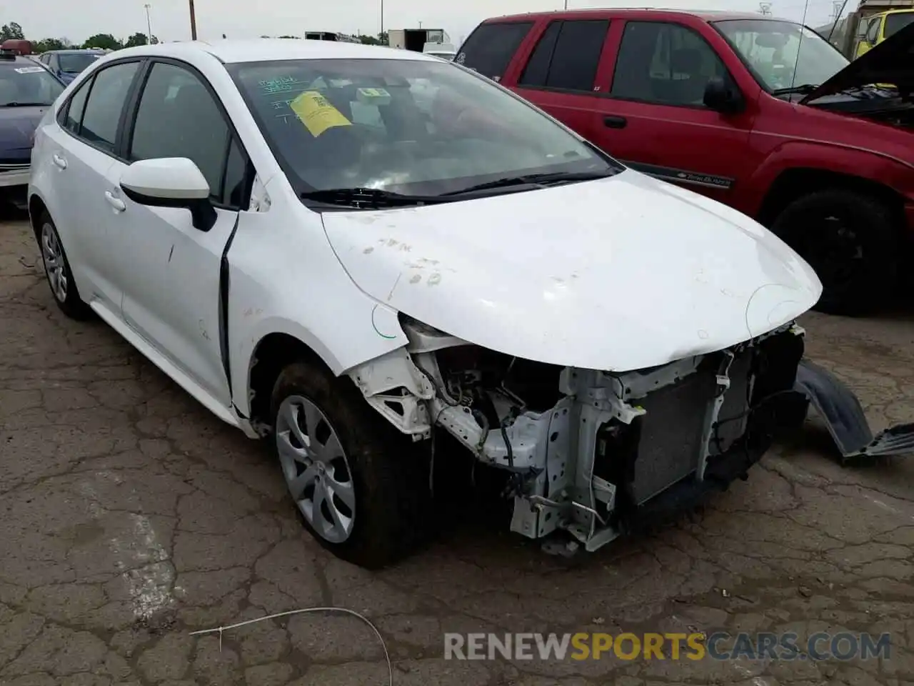 1 Photograph of a damaged car 5YFEPRAE3LP080484 TOYOTA COROLLA 2020