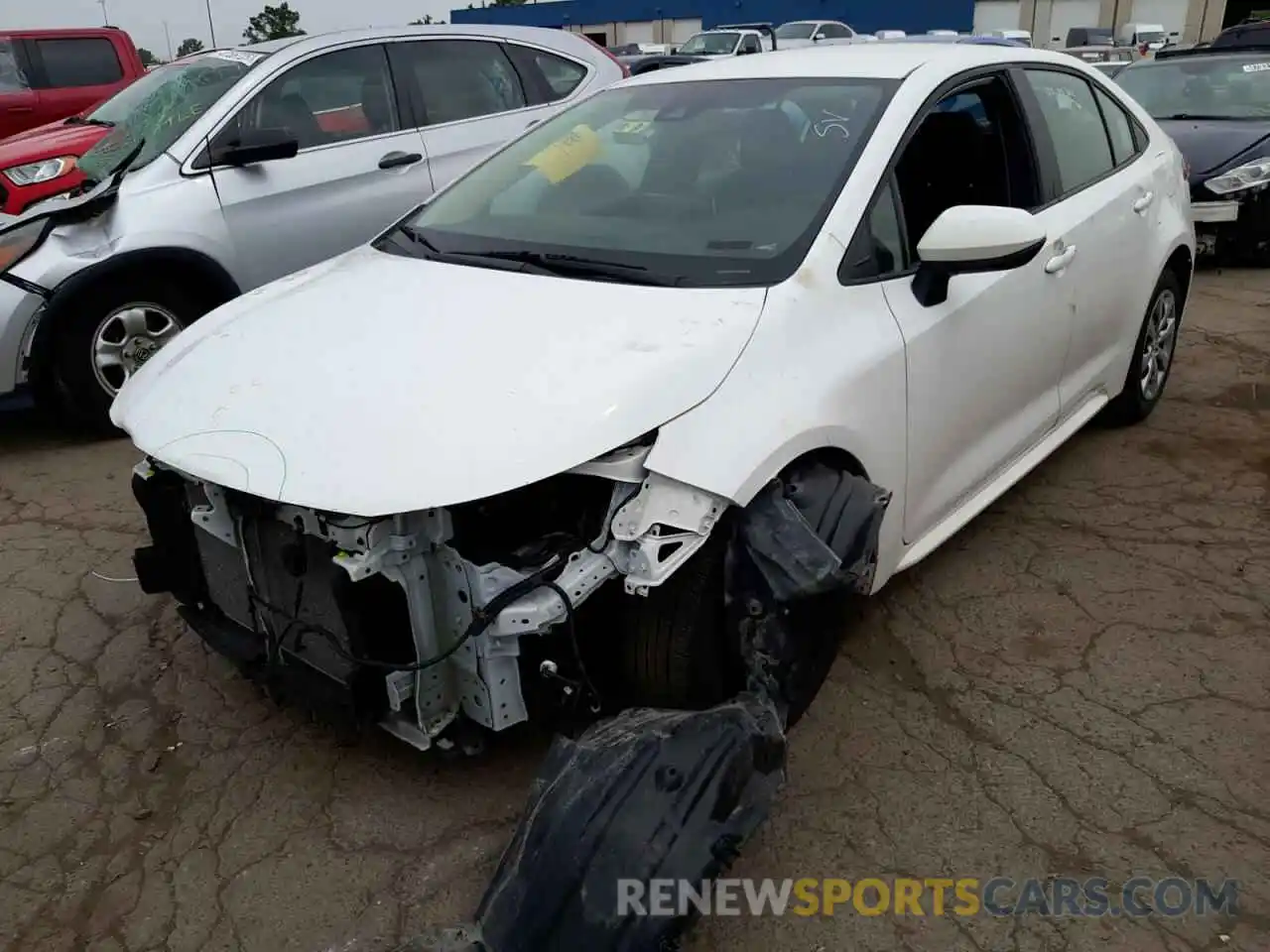 2 Photograph of a damaged car 5YFEPRAE3LP080484 TOYOTA COROLLA 2020