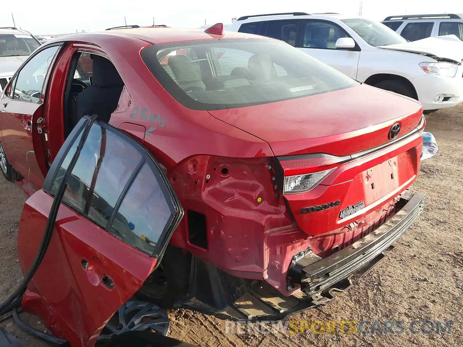9 Фотография поврежденного автомобиля 5YFEPRAE3LP080789 TOYOTA COROLLA 2020