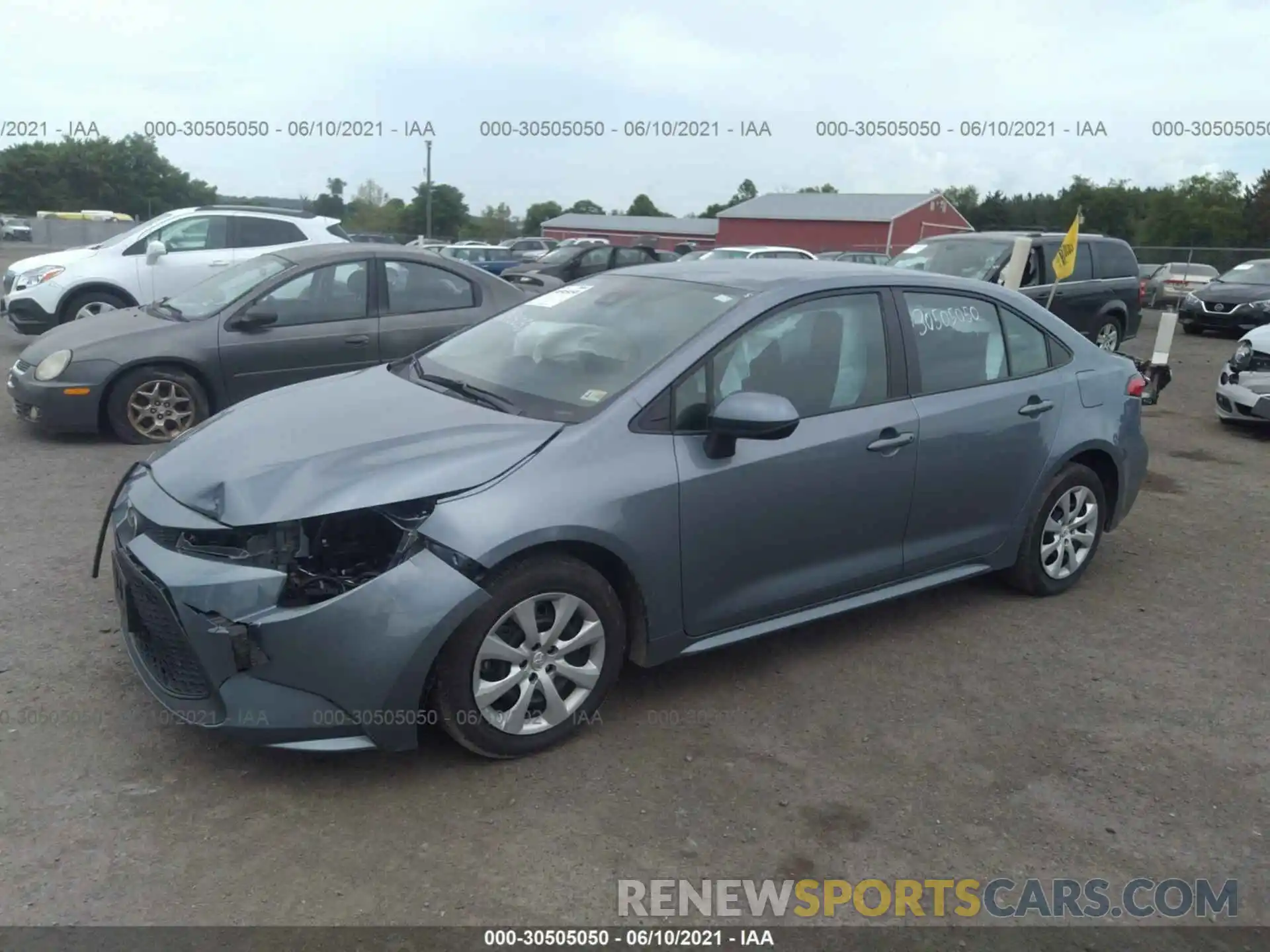 2 Photograph of a damaged car 5YFEPRAE3LP080873 TOYOTA COROLLA 2020