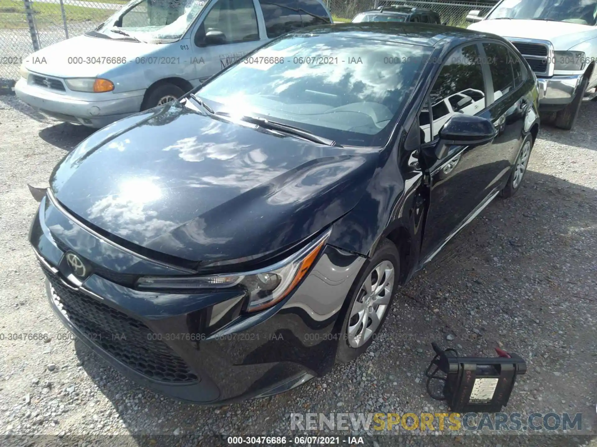 2 Photograph of a damaged car 5YFEPRAE3LP082803 TOYOTA COROLLA 2020