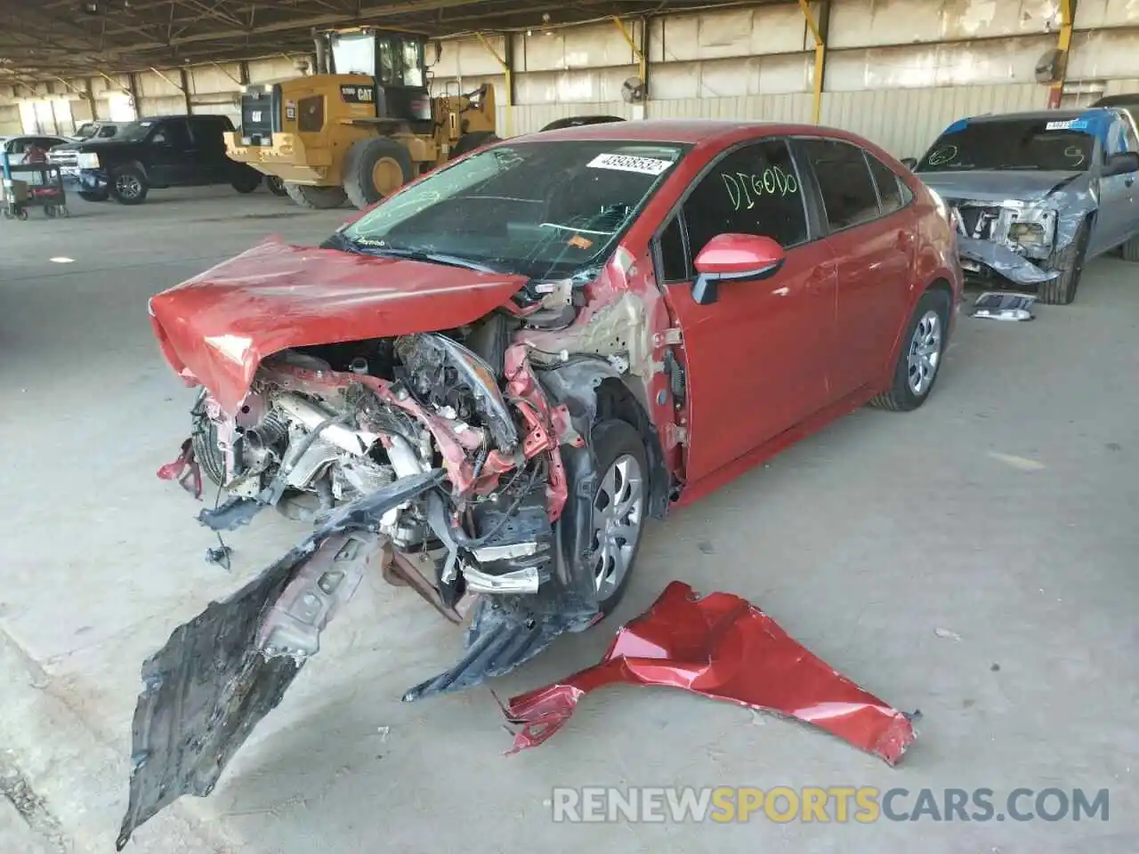 2 Photograph of a damaged car 5YFEPRAE3LP083174 TOYOTA COROLLA 2020