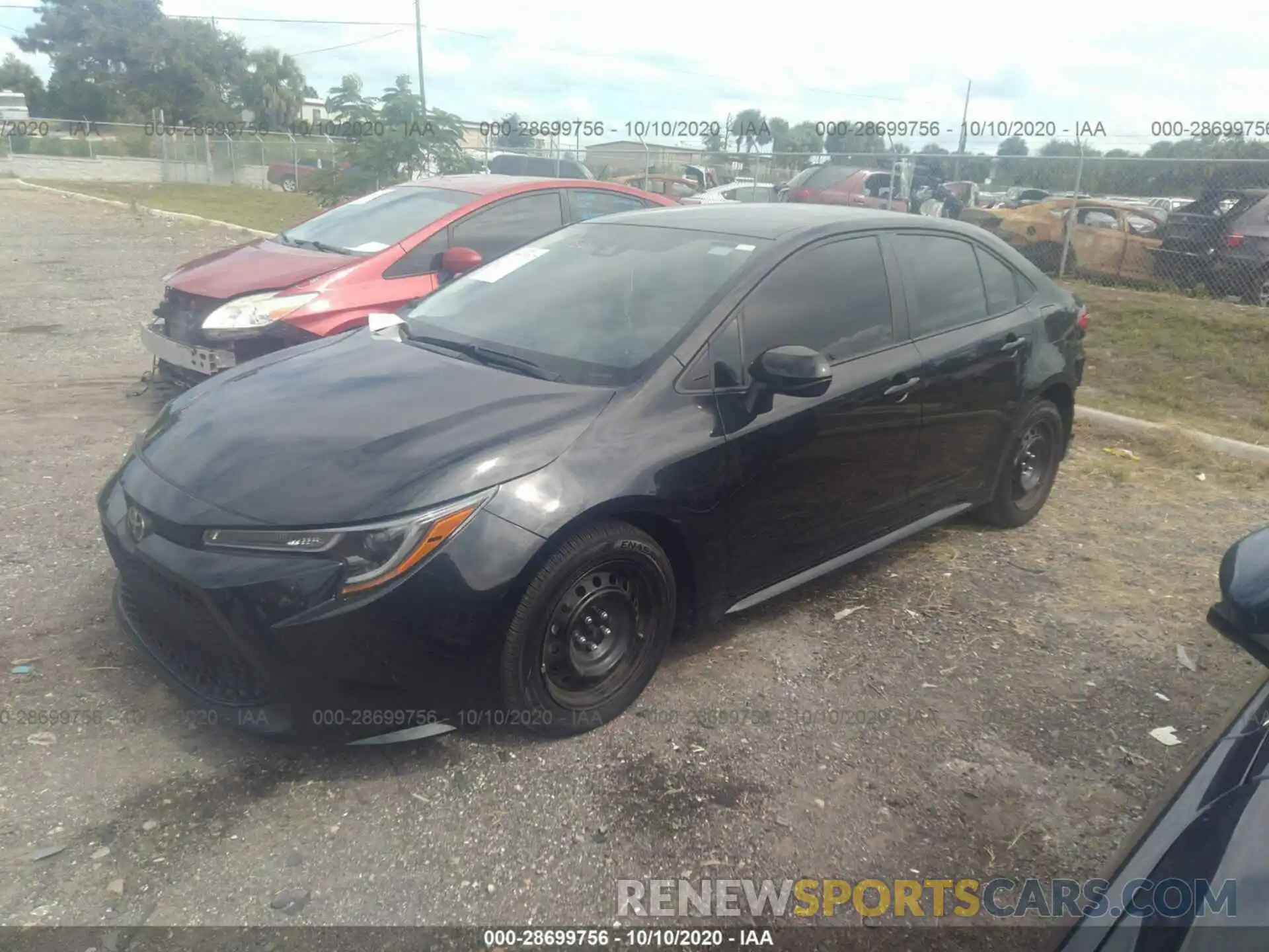 2 Photograph of a damaged car 5YFEPRAE3LP083613 TOYOTA COROLLA 2020