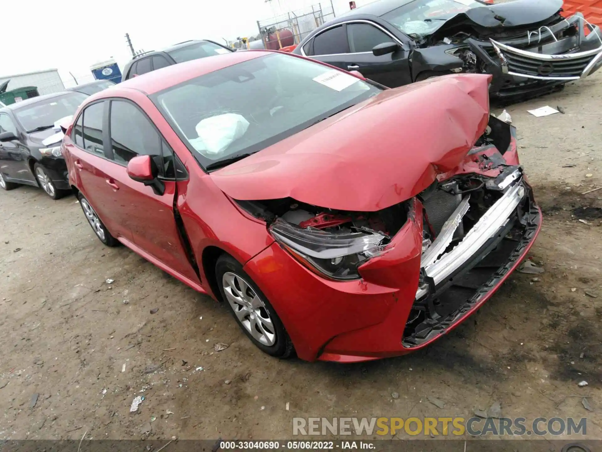 1 Photograph of a damaged car 5YFEPRAE3LP086267 TOYOTA COROLLA 2020