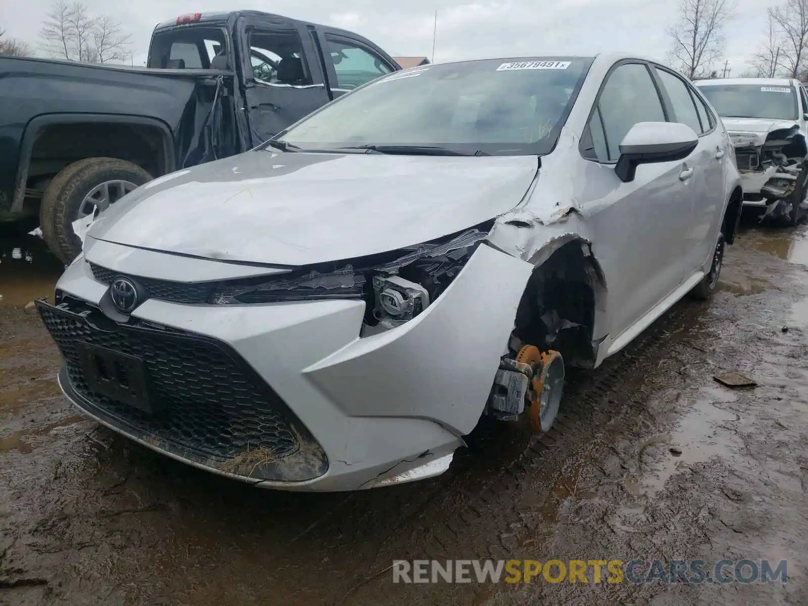 2 Photograph of a damaged car 5YFEPRAE3LP086737 TOYOTA COROLLA 2020