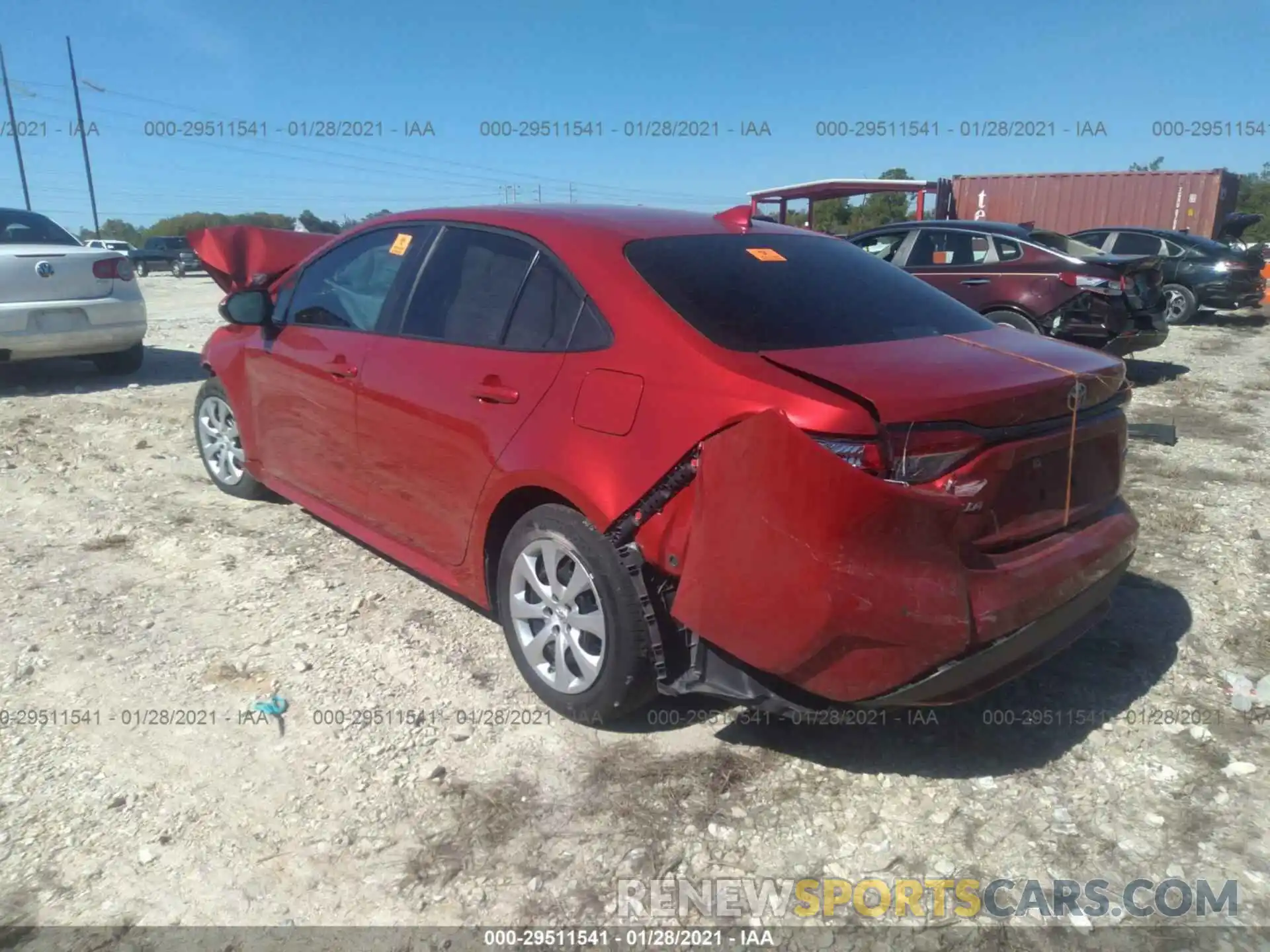 3 Photograph of a damaged car 5YFEPRAE3LP087564 TOYOTA COROLLA 2020