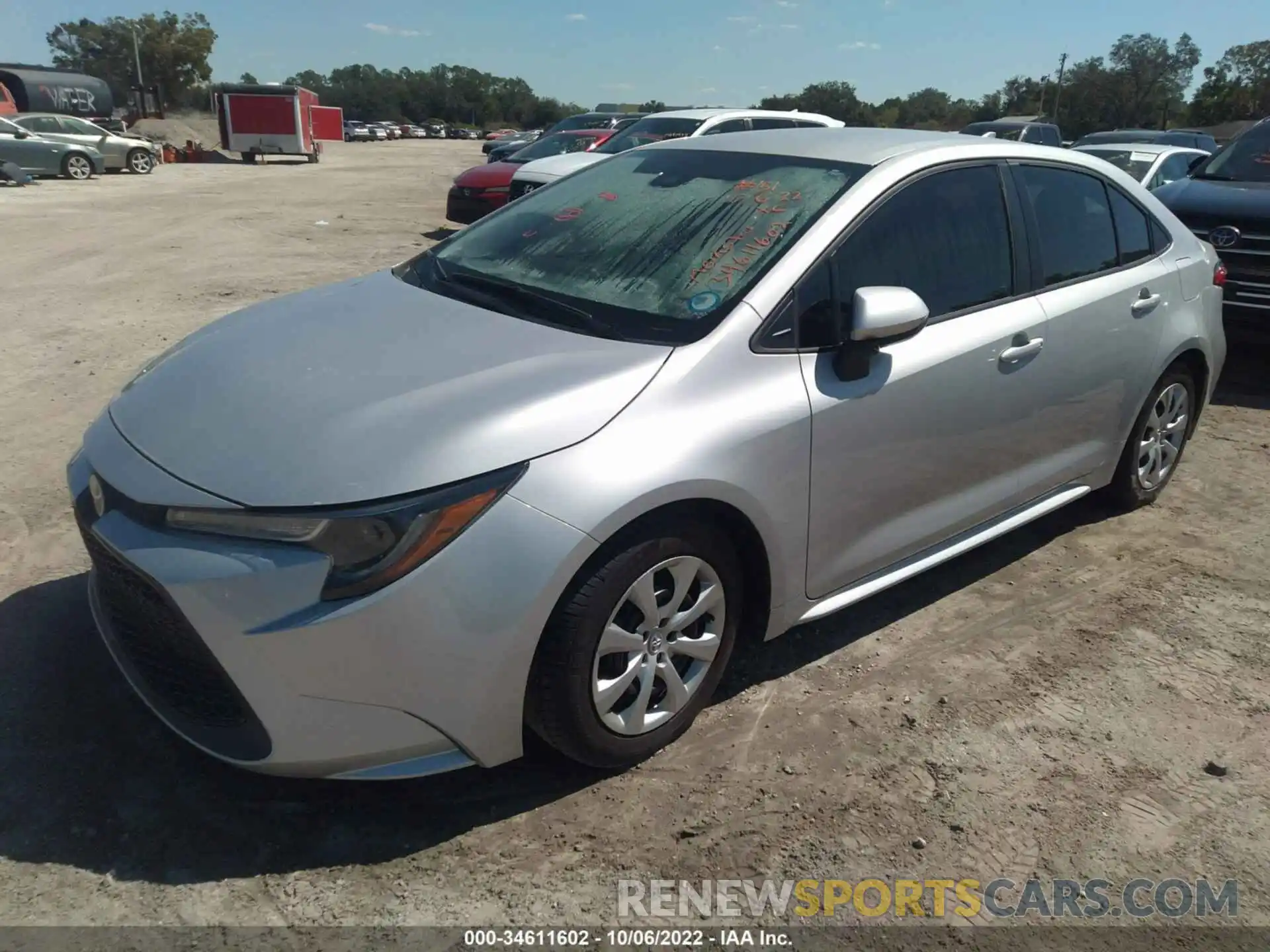 2 Photograph of a damaged car 5YFEPRAE3LP088133 TOYOTA COROLLA 2020