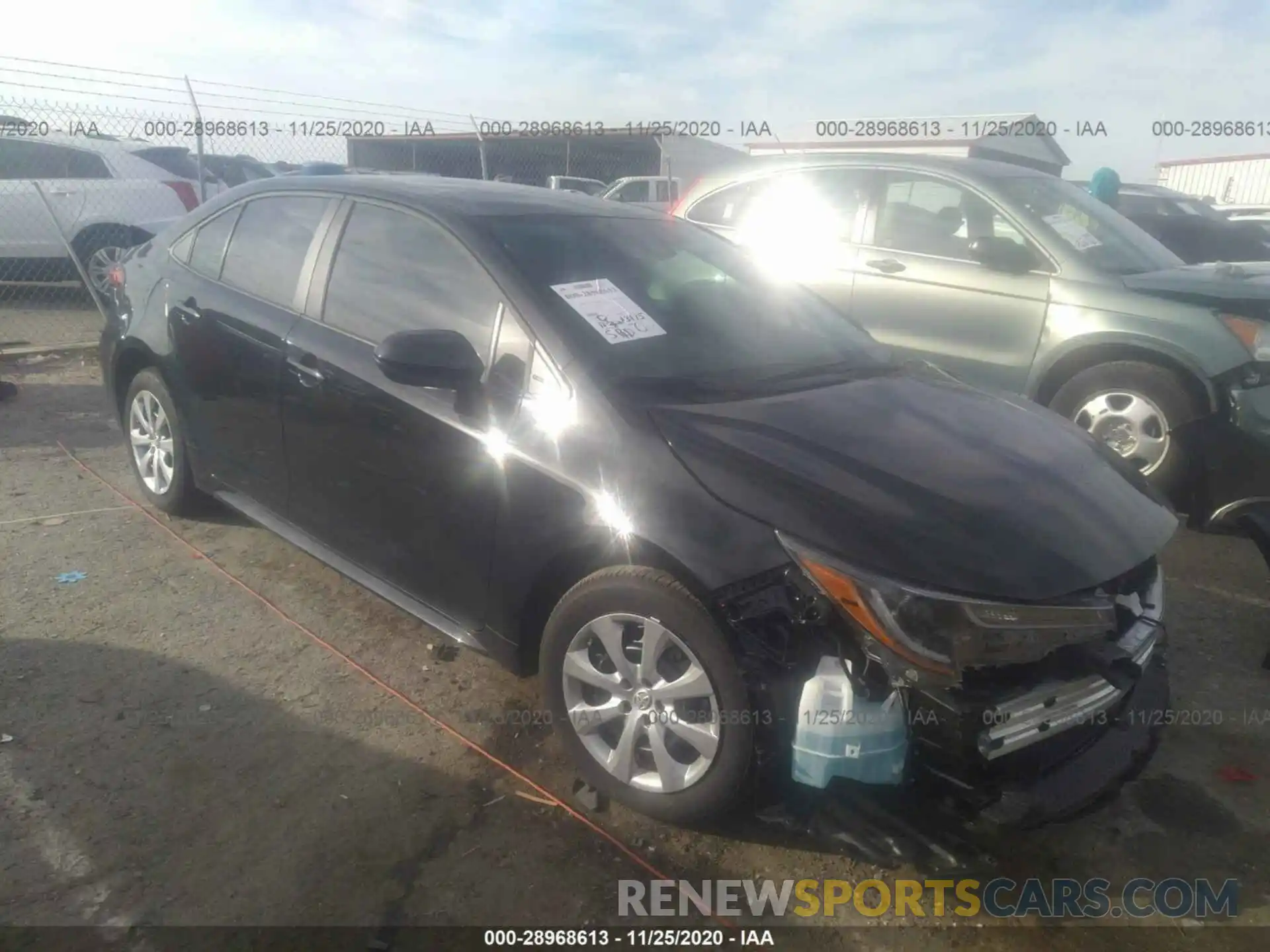 1 Photograph of a damaged car 5YFEPRAE3LP088584 TOYOTA COROLLA 2020