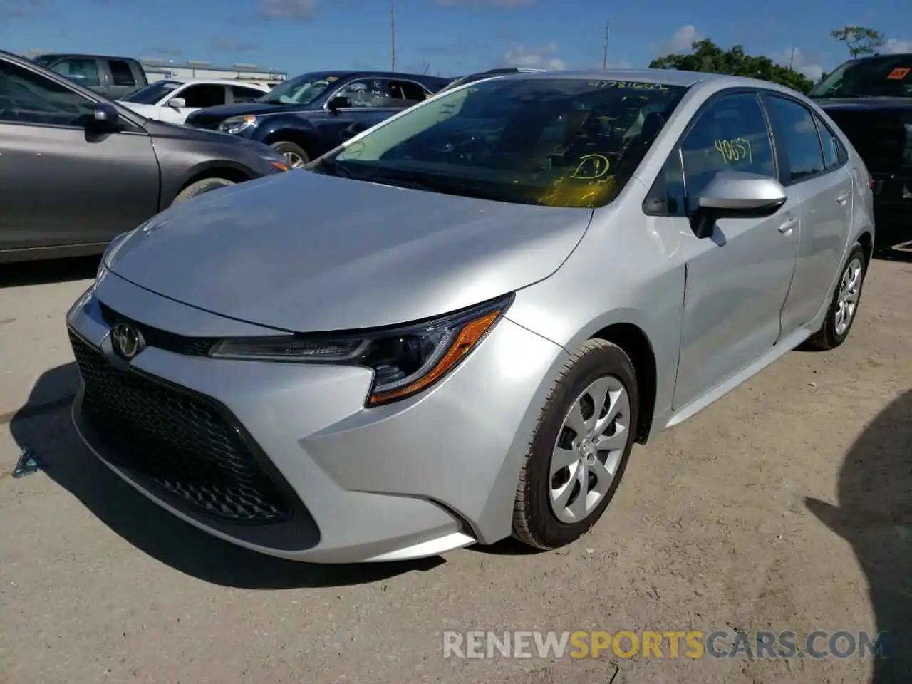 2 Photograph of a damaged car 5YFEPRAE3LP090044 TOYOTA COROLLA 2020