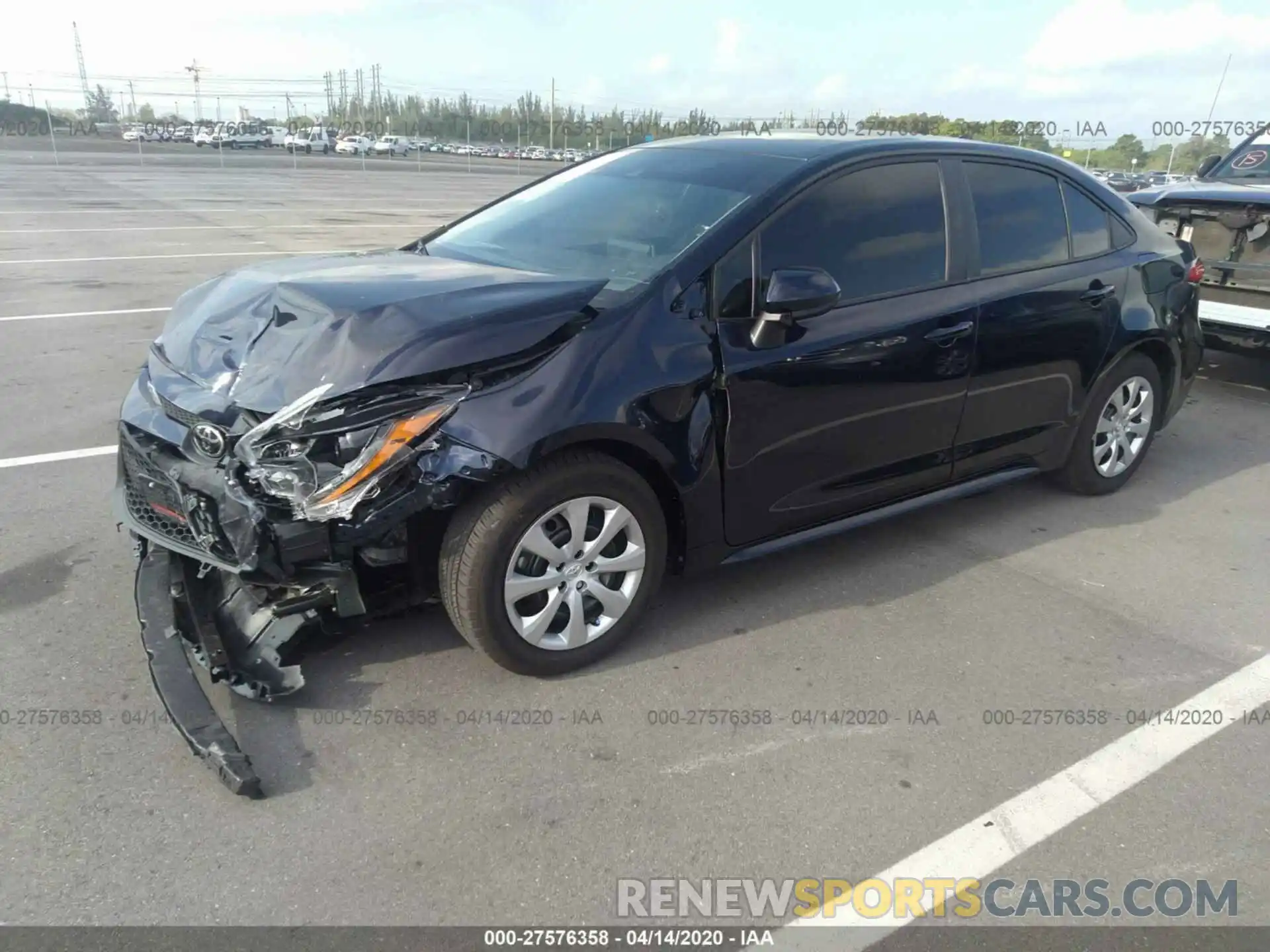 2 Photograph of a damaged car 5YFEPRAE3LP090304 TOYOTA COROLLA 2020