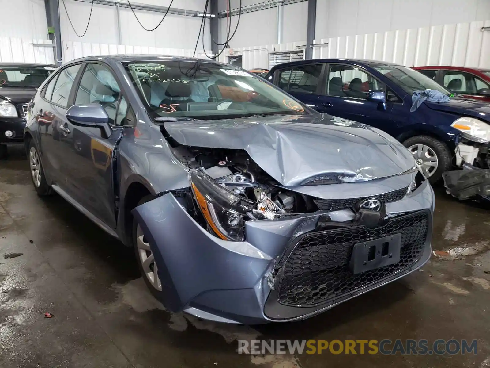 1 Photograph of a damaged car 5YFEPRAE3LP090383 TOYOTA COROLLA 2020