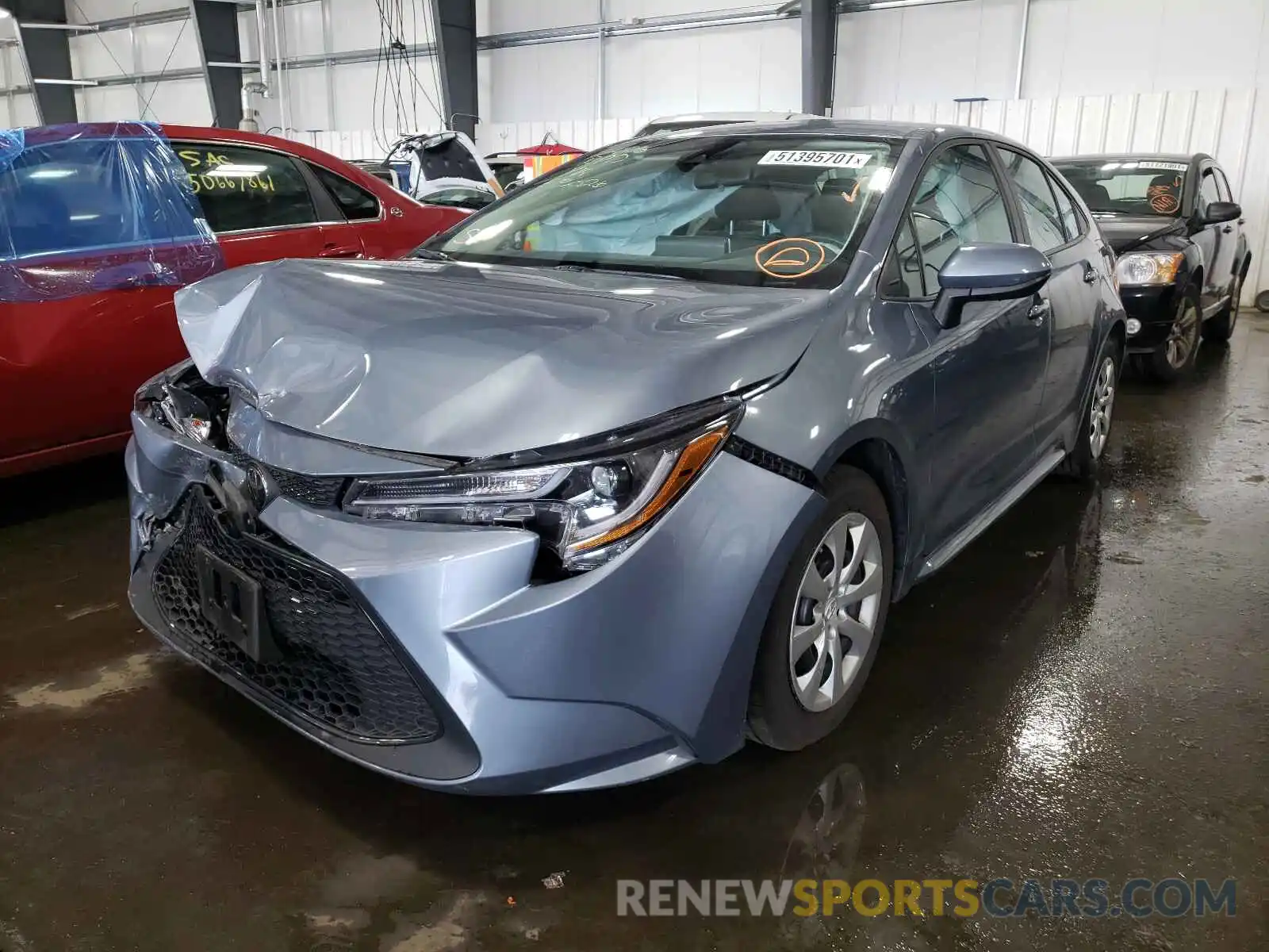 2 Photograph of a damaged car 5YFEPRAE3LP090383 TOYOTA COROLLA 2020