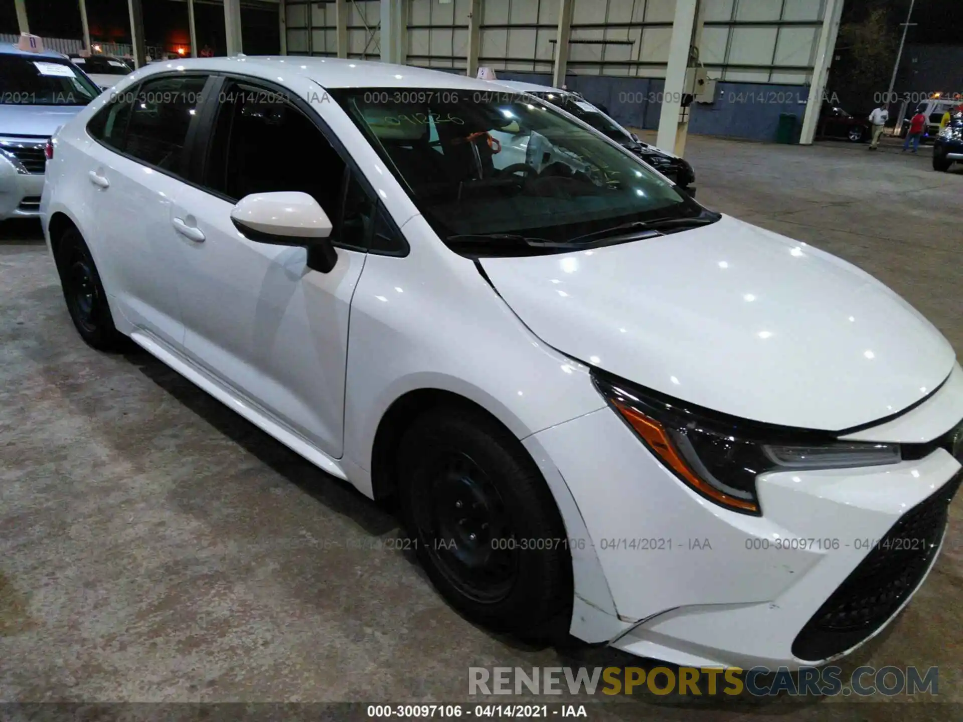 1 Photograph of a damaged car 5YFEPRAE3LP091226 TOYOTA COROLLA 2020