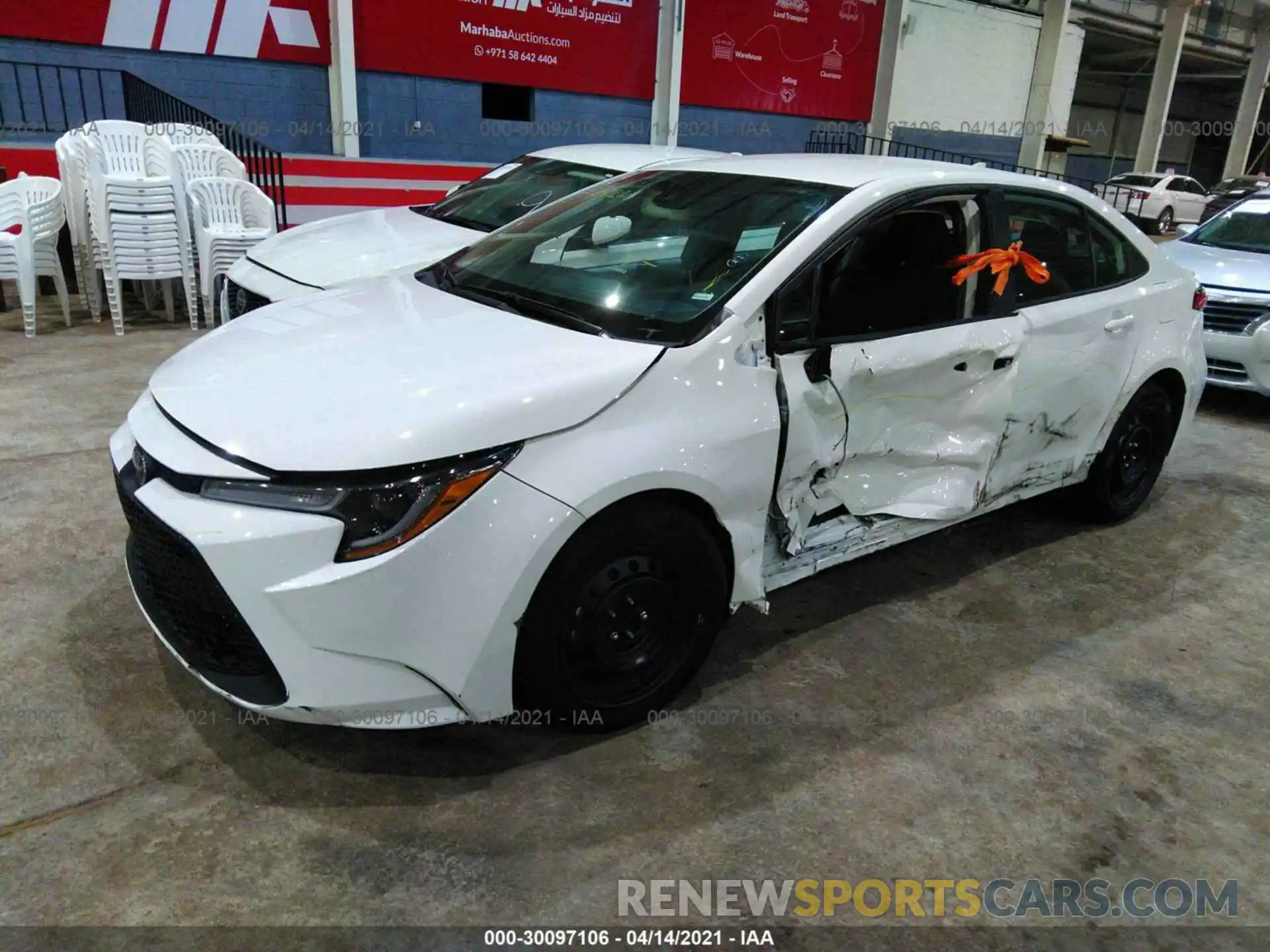 2 Photograph of a damaged car 5YFEPRAE3LP091226 TOYOTA COROLLA 2020