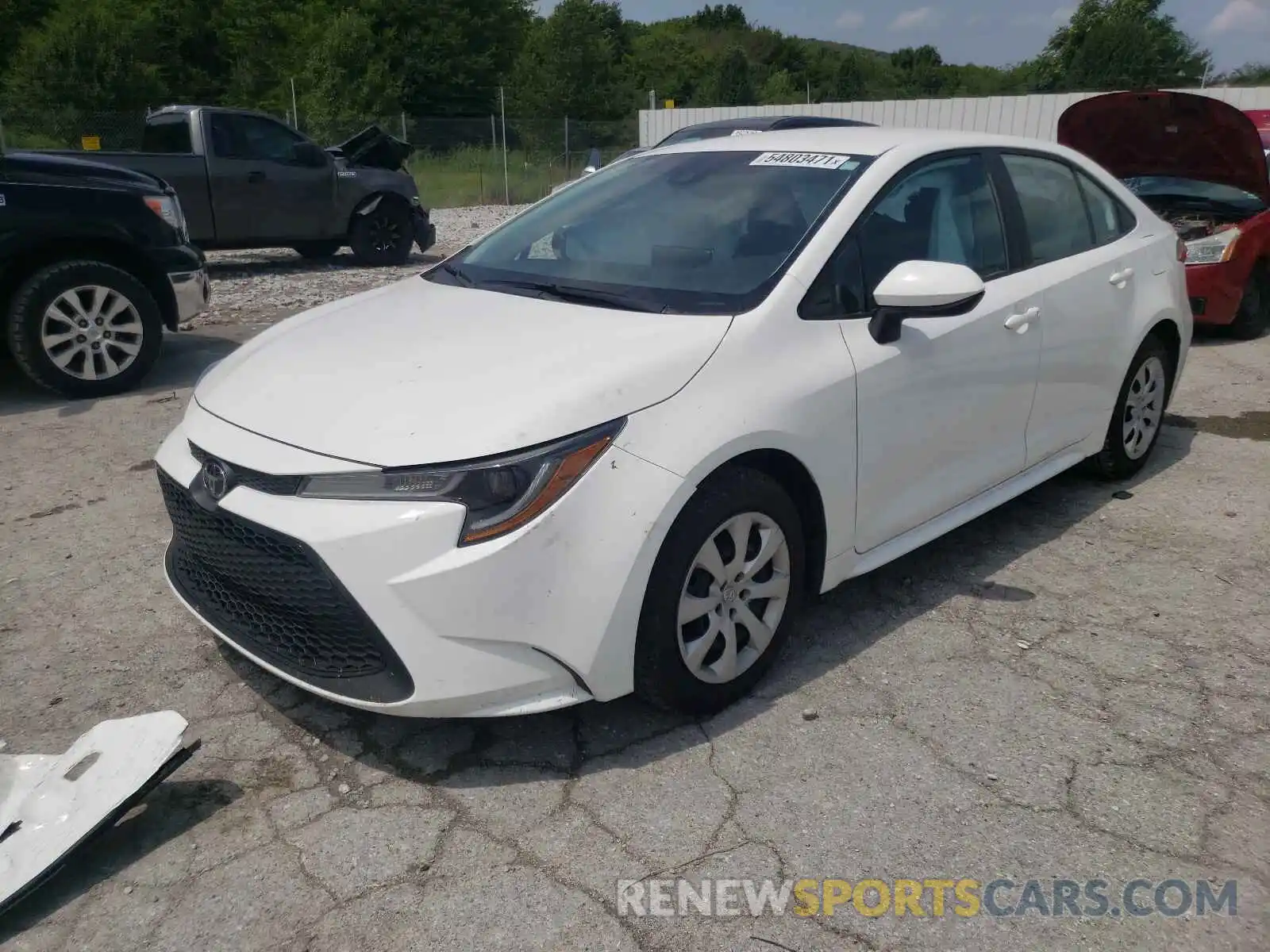 2 Photograph of a damaged car 5YFEPRAE3LP092196 TOYOTA COROLLA 2020