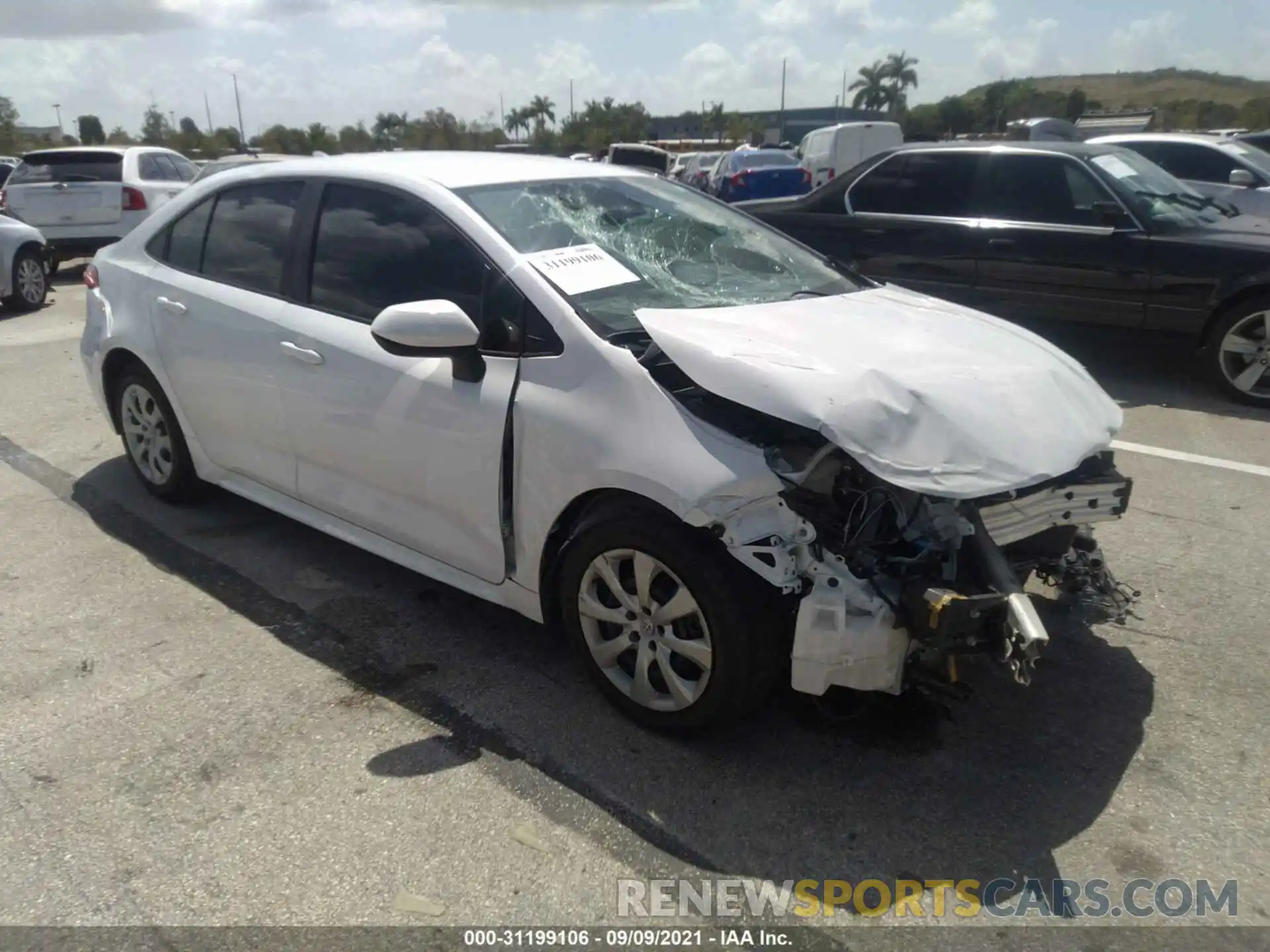 1 Photograph of a damaged car 5YFEPRAE3LP092456 TOYOTA COROLLA 2020