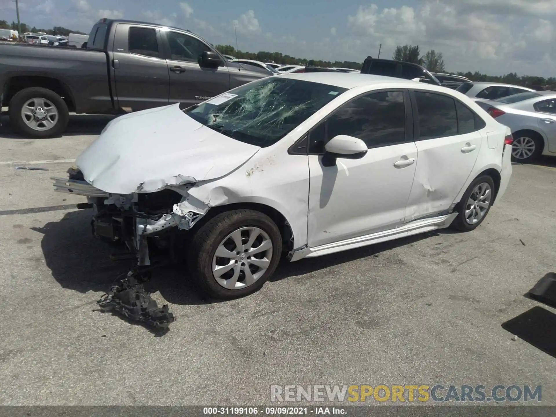 2 Photograph of a damaged car 5YFEPRAE3LP092456 TOYOTA COROLLA 2020