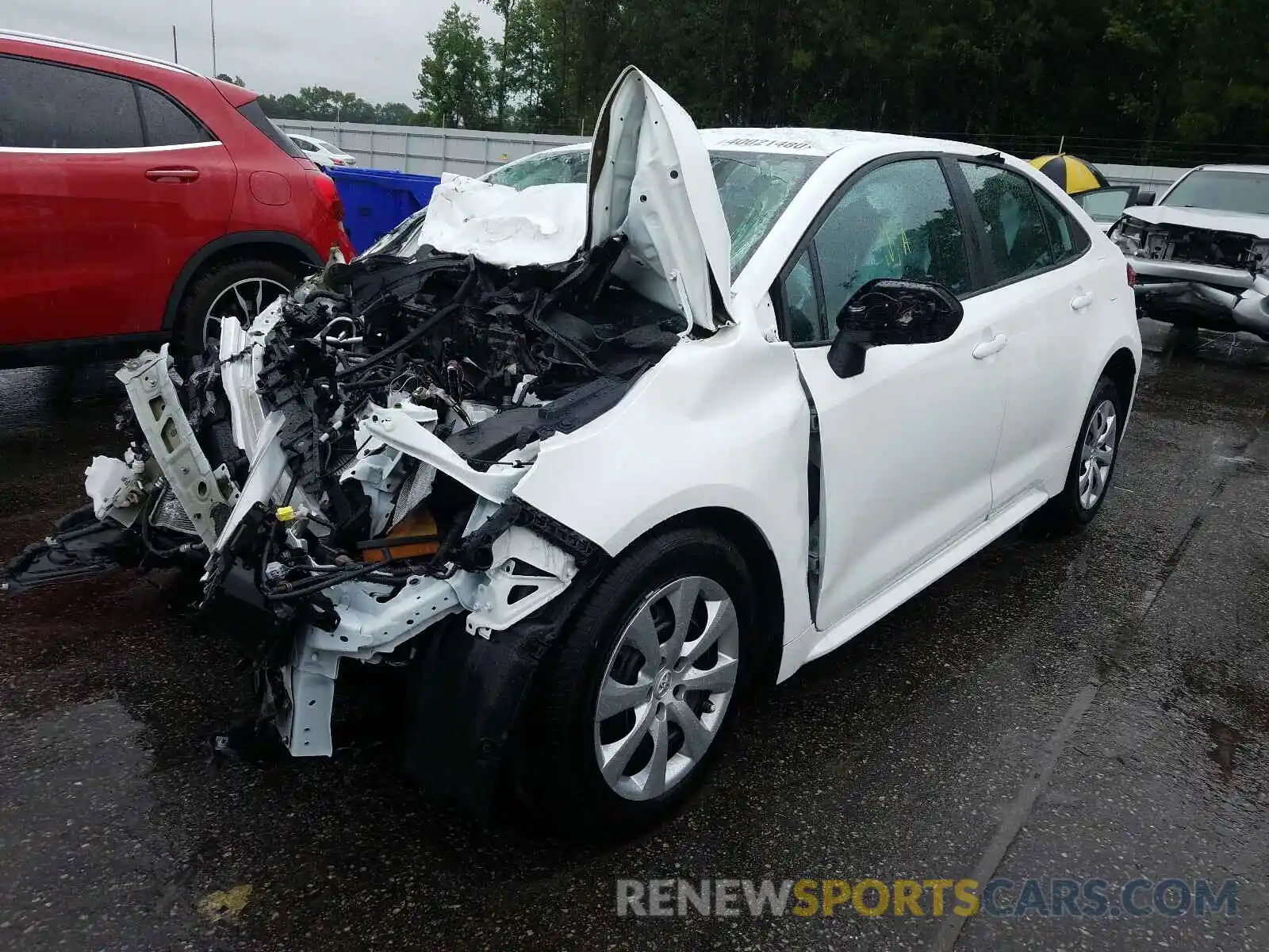 2 Photograph of a damaged car 5YFEPRAE3LP093574 TOYOTA COROLLA 2020