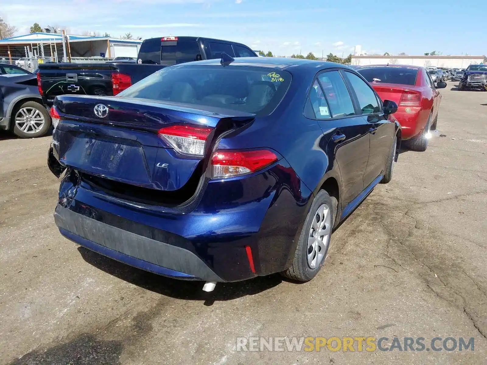 4 Photograph of a damaged car 5YFEPRAE3LP094059 TOYOTA COROLLA 2020