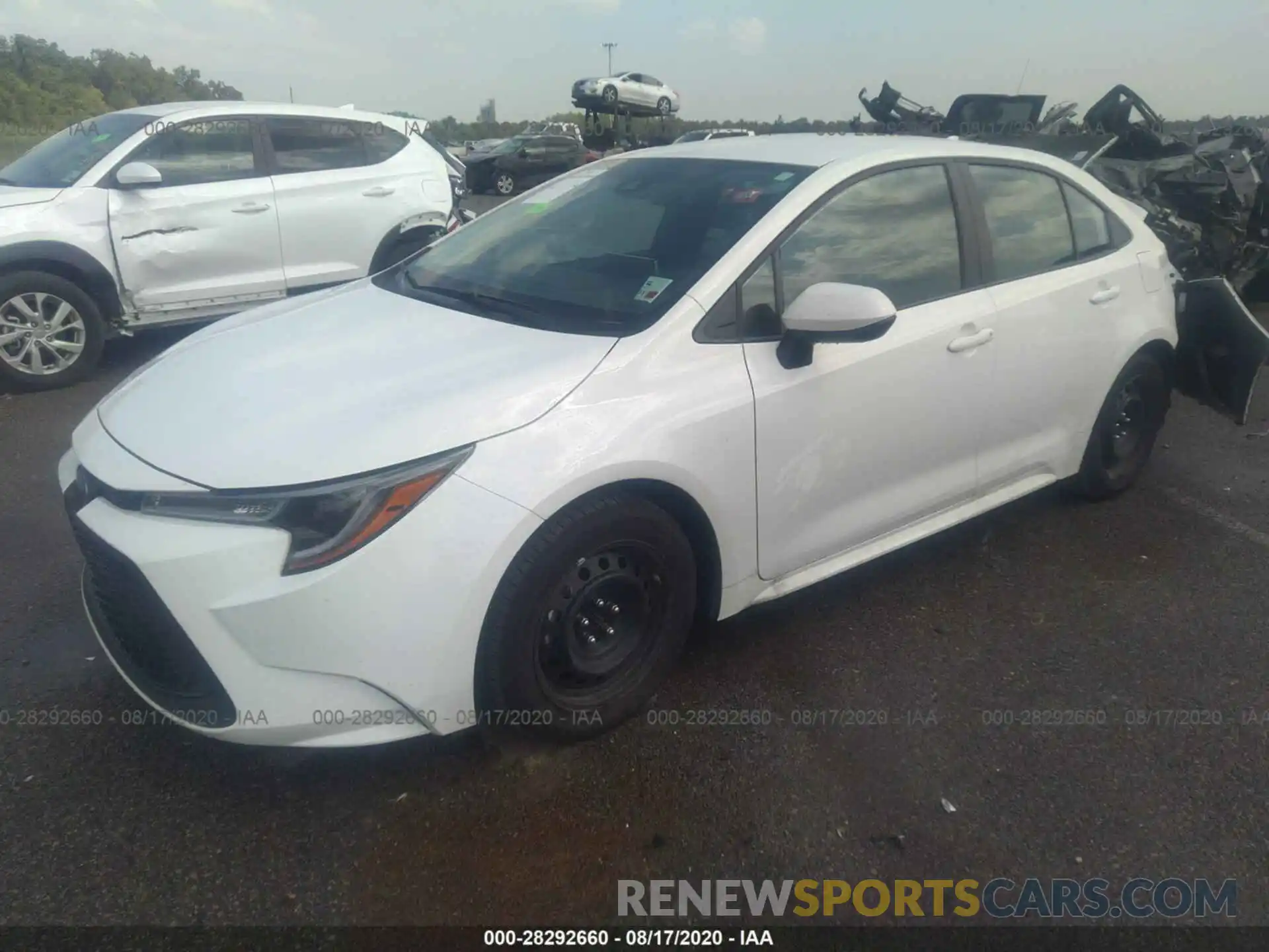 2 Photograph of a damaged car 5YFEPRAE3LP094790 TOYOTA COROLLA 2020