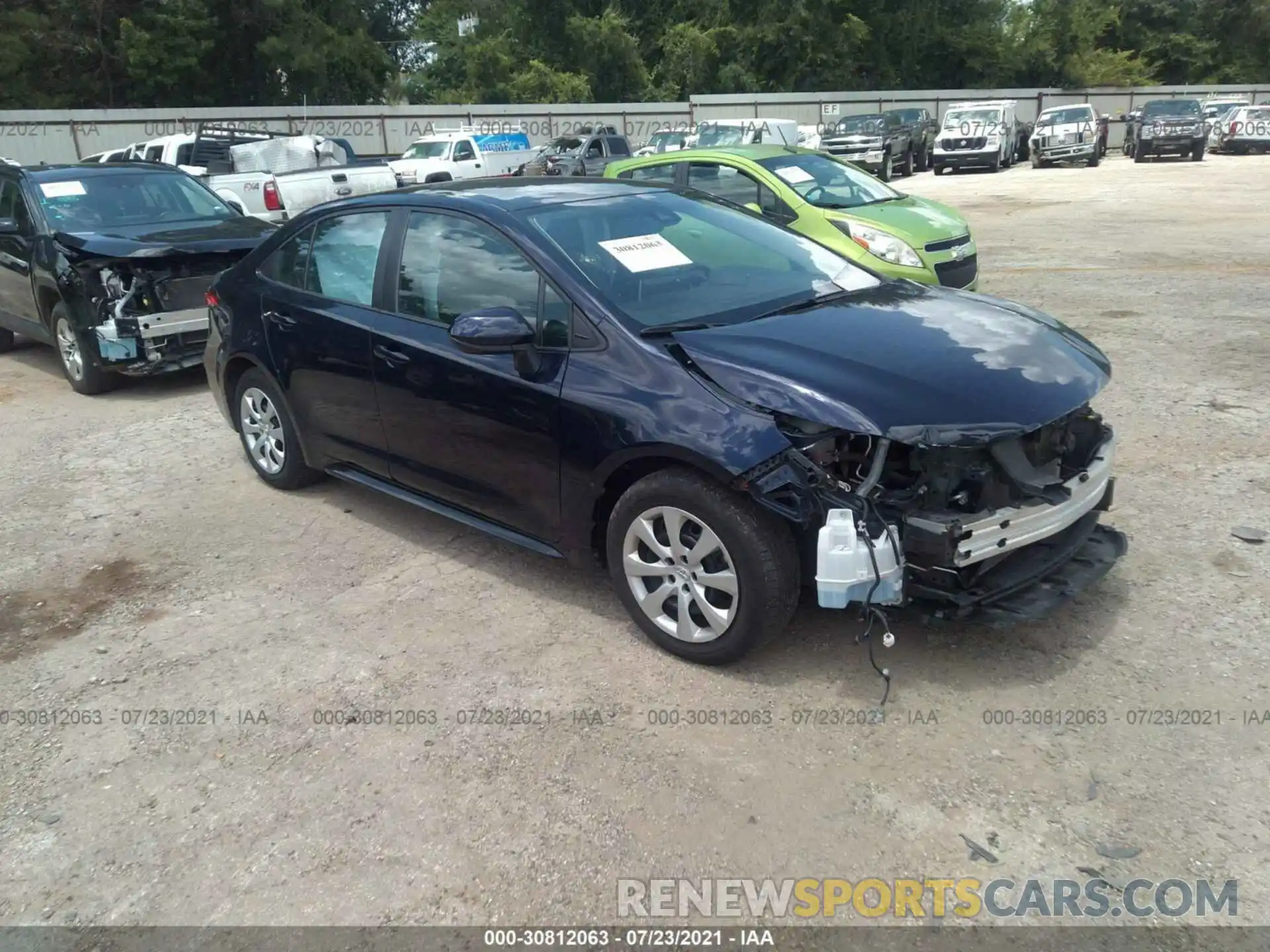 1 Photograph of a damaged car 5YFEPRAE3LP094837 TOYOTA COROLLA 2020