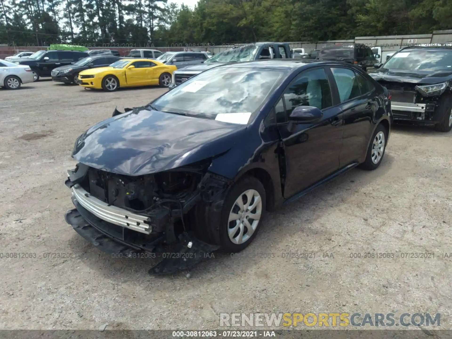 2 Photograph of a damaged car 5YFEPRAE3LP094837 TOYOTA COROLLA 2020