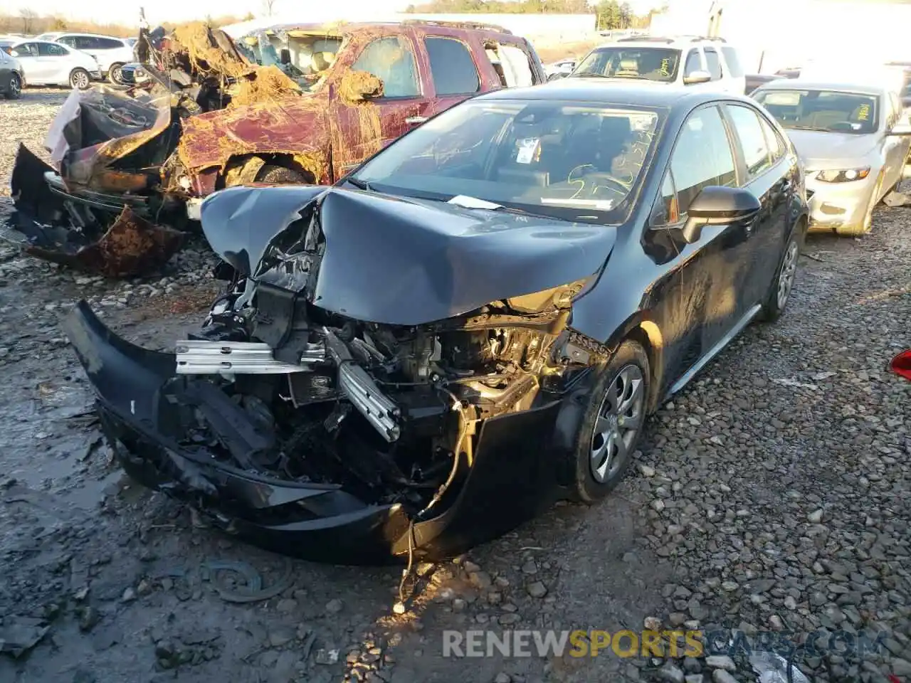 2 Photograph of a damaged car 5YFEPRAE3LP096295 TOYOTA COROLLA 2020