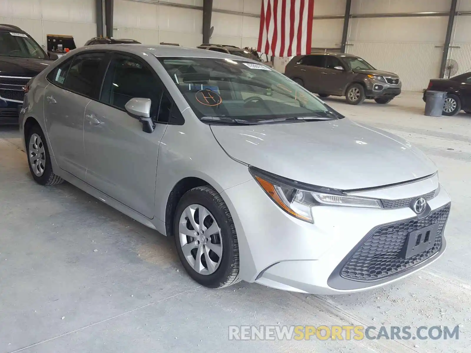 1 Photograph of a damaged car 5YFEPRAE3LP096488 TOYOTA COROLLA 2020