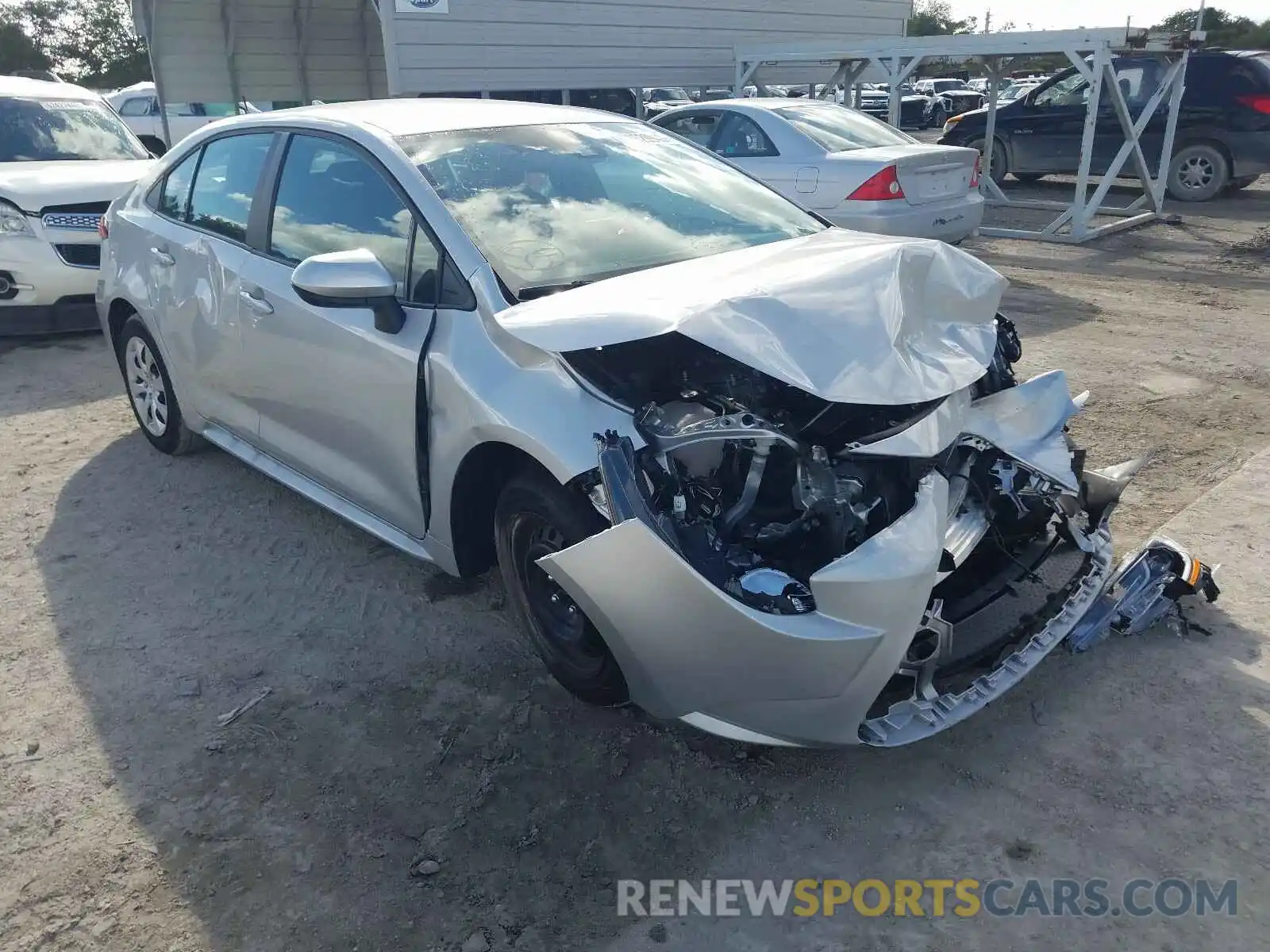 1 Photograph of a damaged car 5YFEPRAE3LP096894 TOYOTA COROLLA 2020