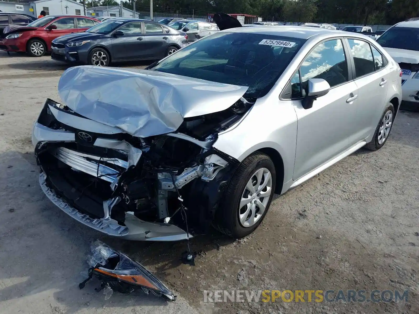 2 Photograph of a damaged car 5YFEPRAE3LP096894 TOYOTA COROLLA 2020