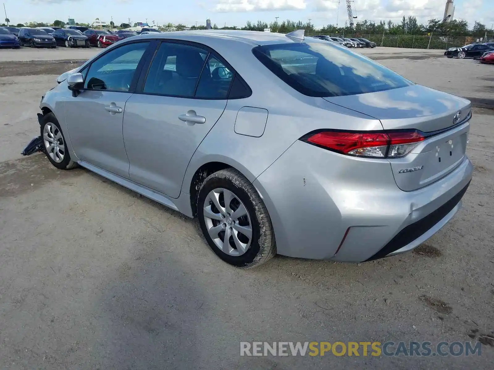 3 Photograph of a damaged car 5YFEPRAE3LP096894 TOYOTA COROLLA 2020