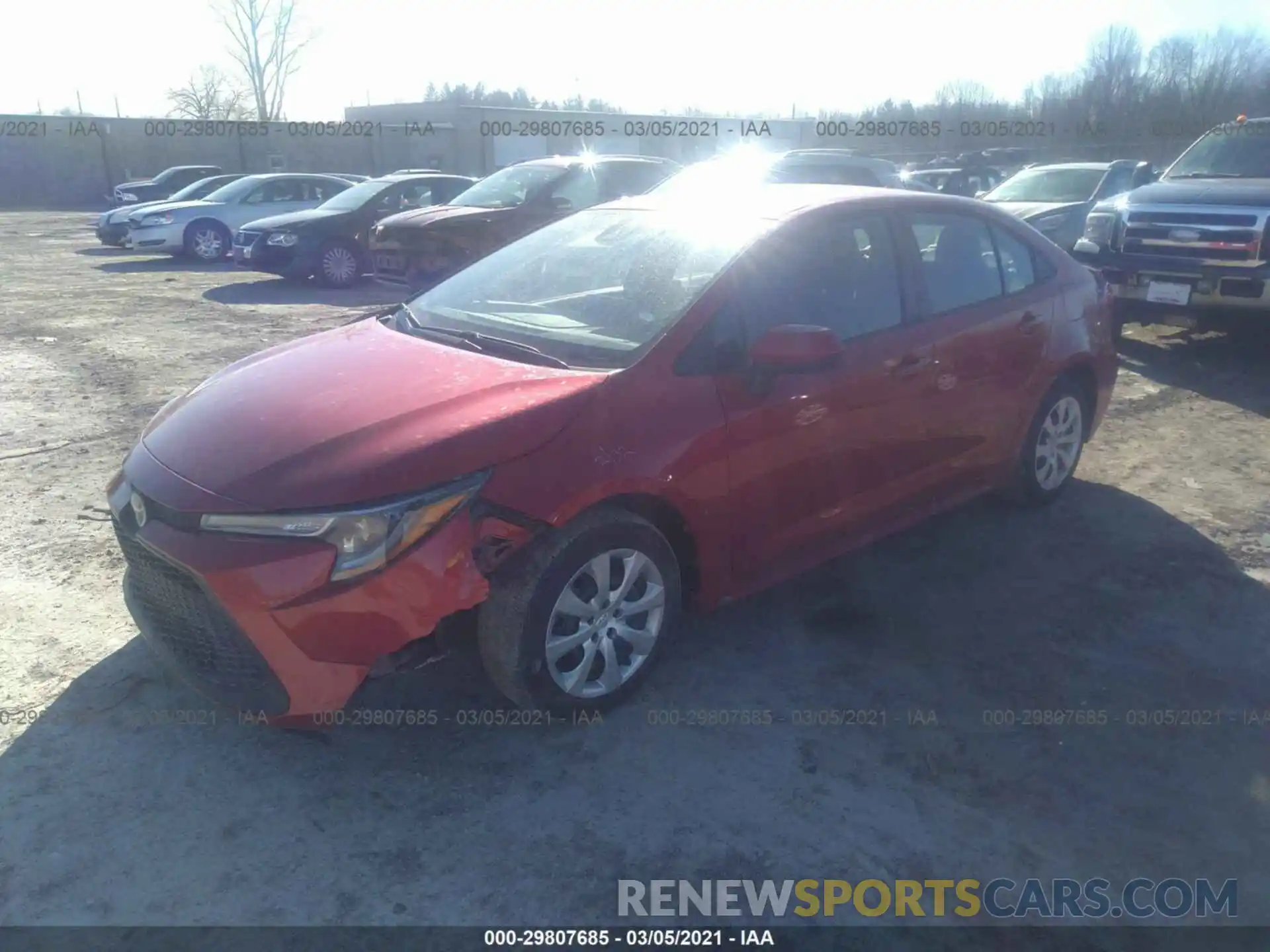 2 Photograph of a damaged car 5YFEPRAE3LP097334 TOYOTA COROLLA 2020