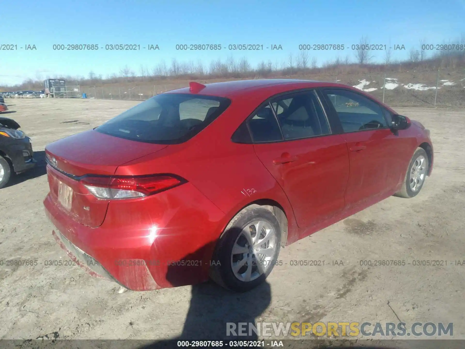 4 Photograph of a damaged car 5YFEPRAE3LP097334 TOYOTA COROLLA 2020