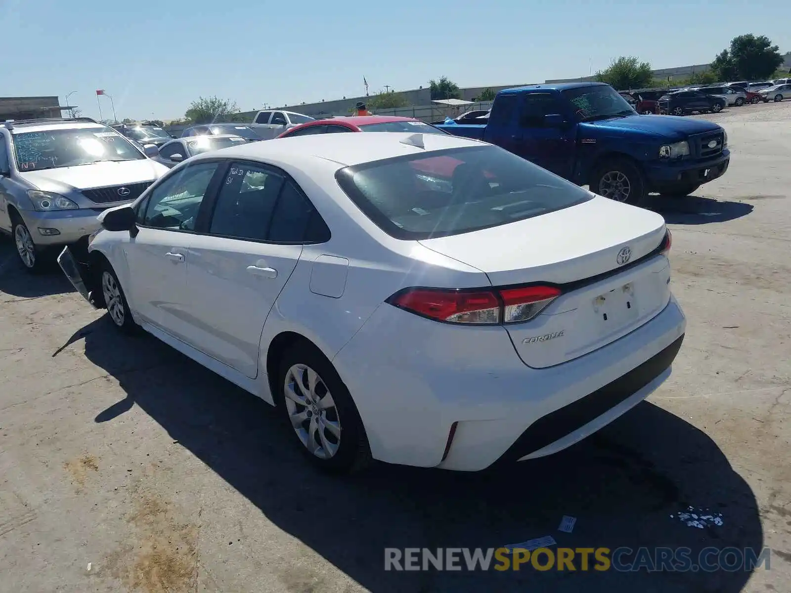 3 Photograph of a damaged car 5YFEPRAE3LP097558 TOYOTA COROLLA 2020