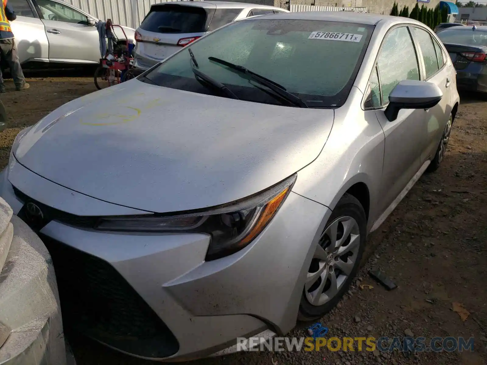 2 Photograph of a damaged car 5YFEPRAE3LP098189 TOYOTA COROLLA 2020