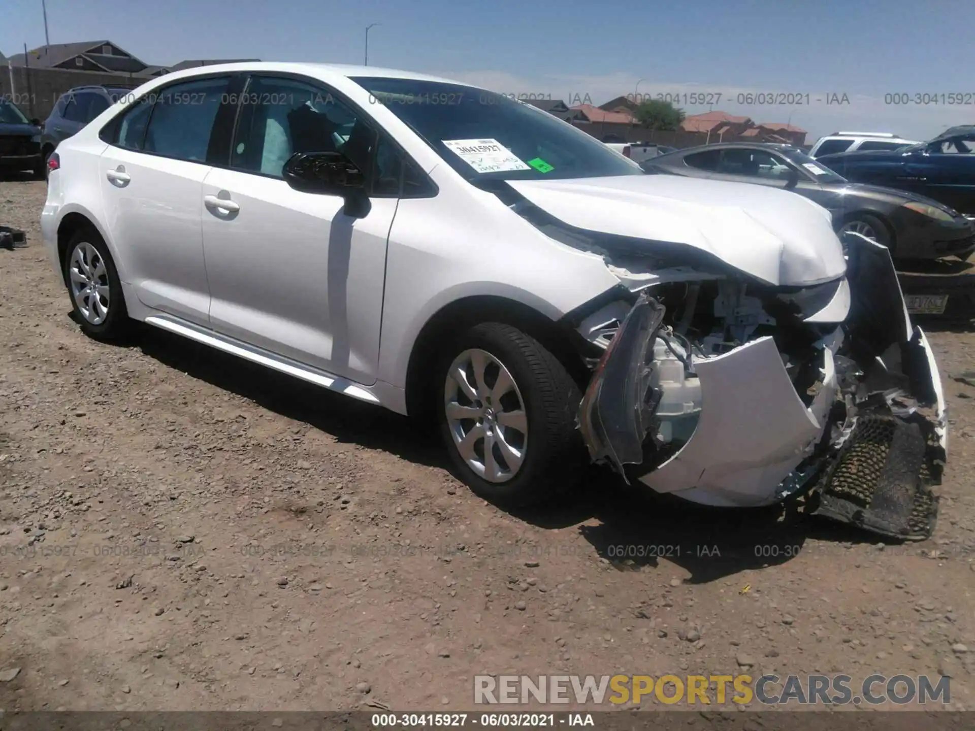 1 Photograph of a damaged car 5YFEPRAE3LP098516 TOYOTA COROLLA 2020