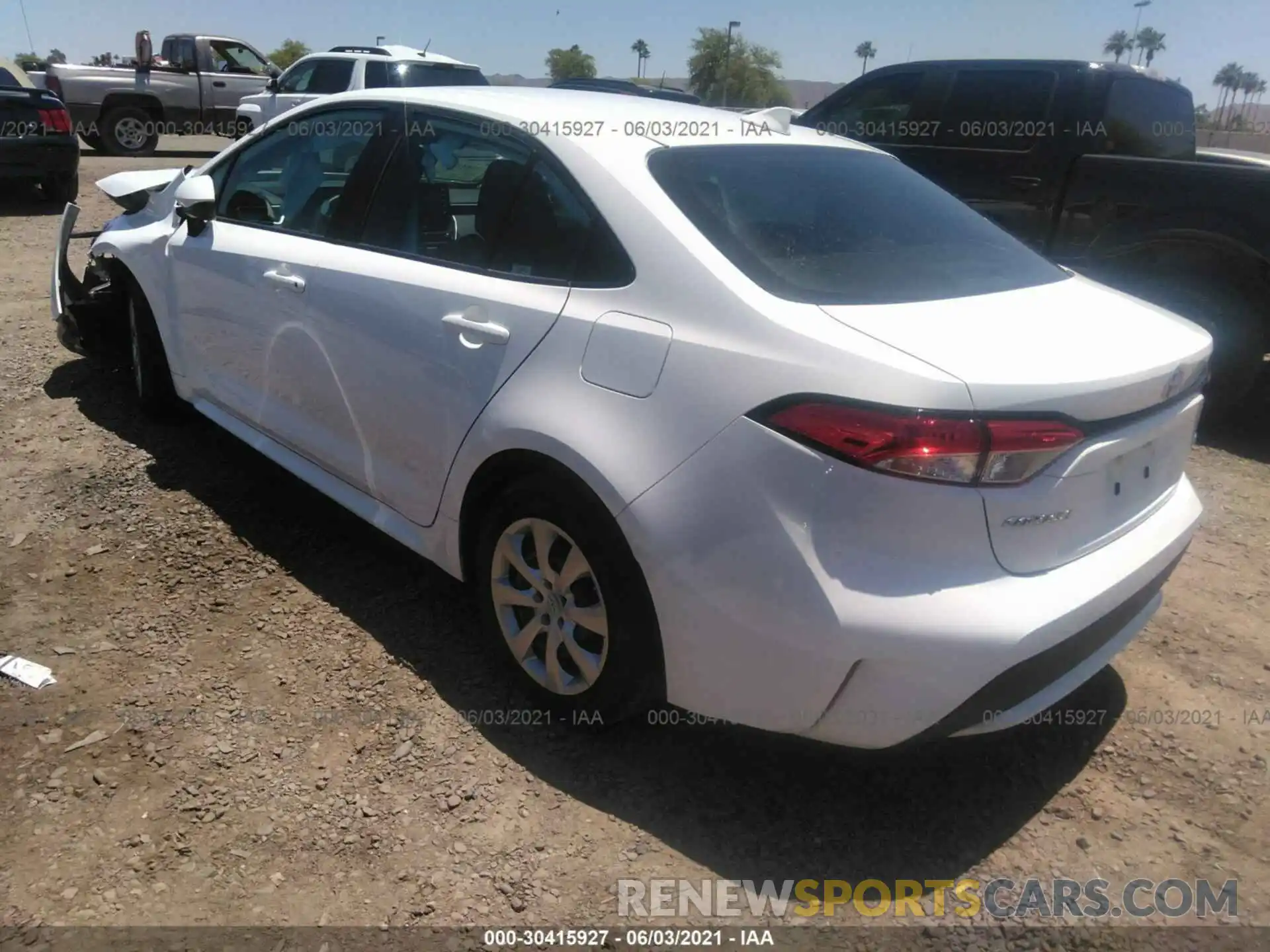 3 Photograph of a damaged car 5YFEPRAE3LP098516 TOYOTA COROLLA 2020