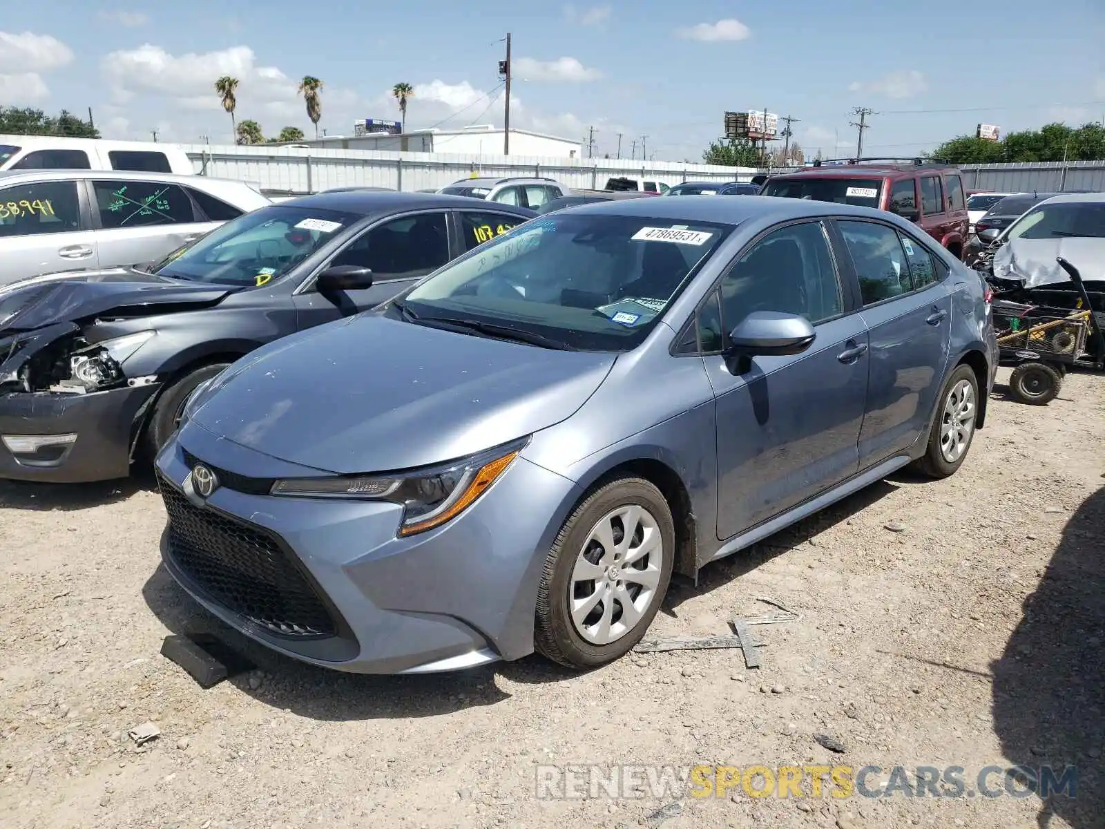 2 Photograph of a damaged car 5YFEPRAE3LP099701 TOYOTA COROLLA 2020