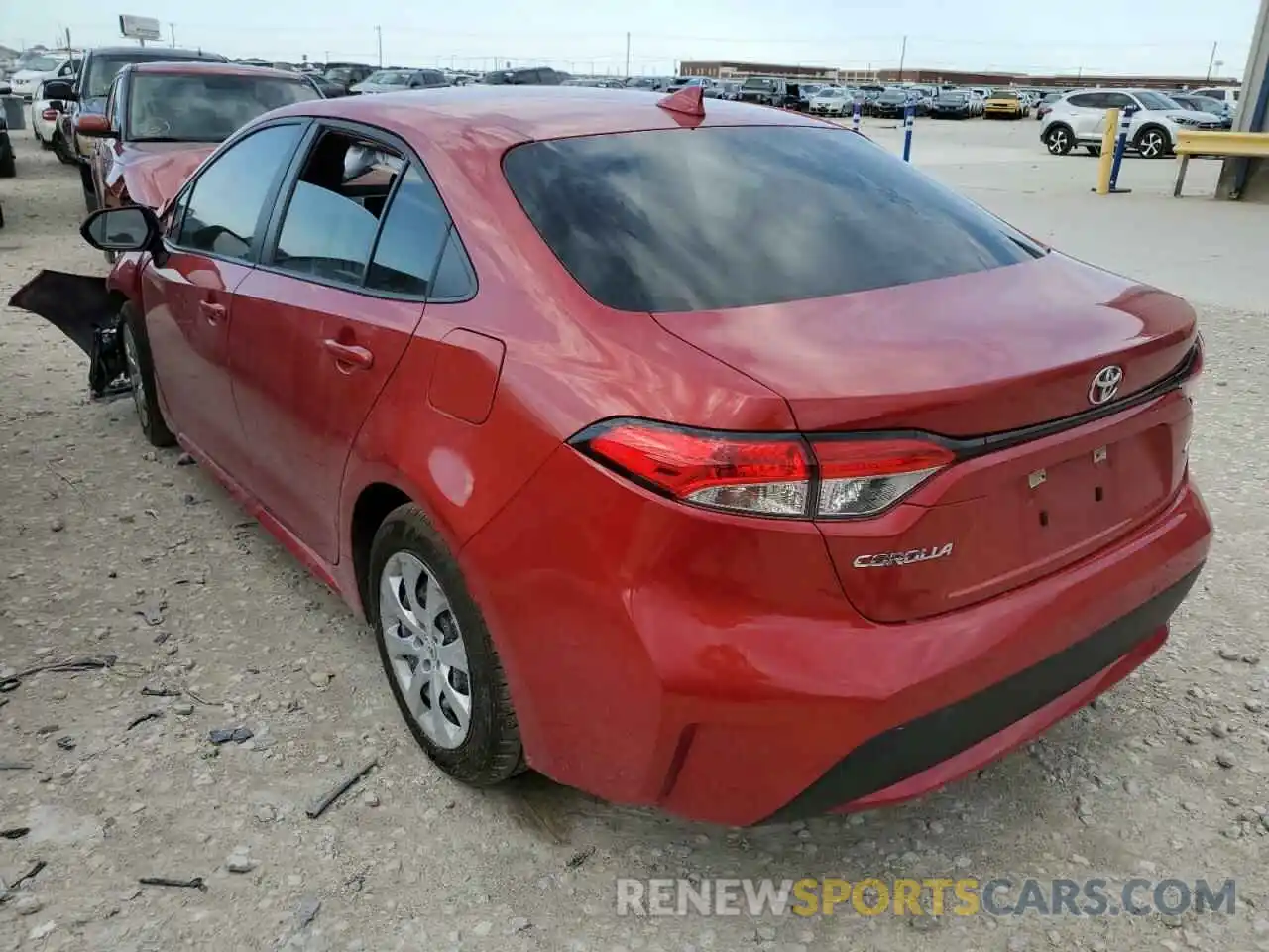 3 Photograph of a damaged car 5YFEPRAE3LP099942 TOYOTA COROLLA 2020