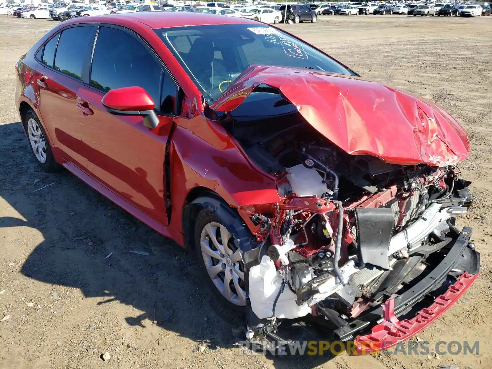 1 Photograph of a damaged car 5YFEPRAE3LP100913 TOYOTA COROLLA 2020