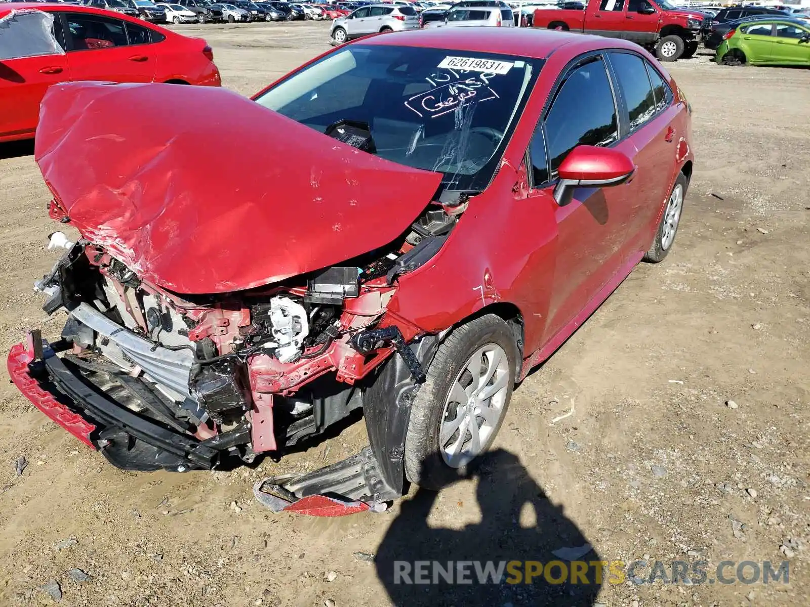 2 Photograph of a damaged car 5YFEPRAE3LP100913 TOYOTA COROLLA 2020