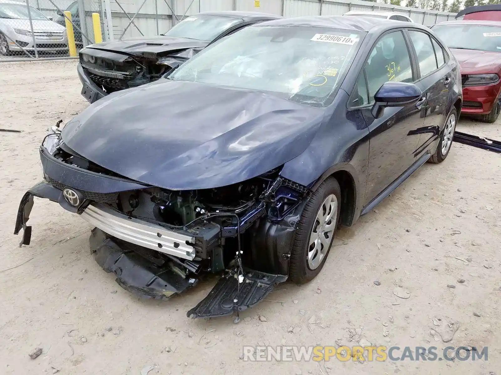 2 Photograph of a damaged car 5YFEPRAE3LP101298 TOYOTA COROLLA 2020