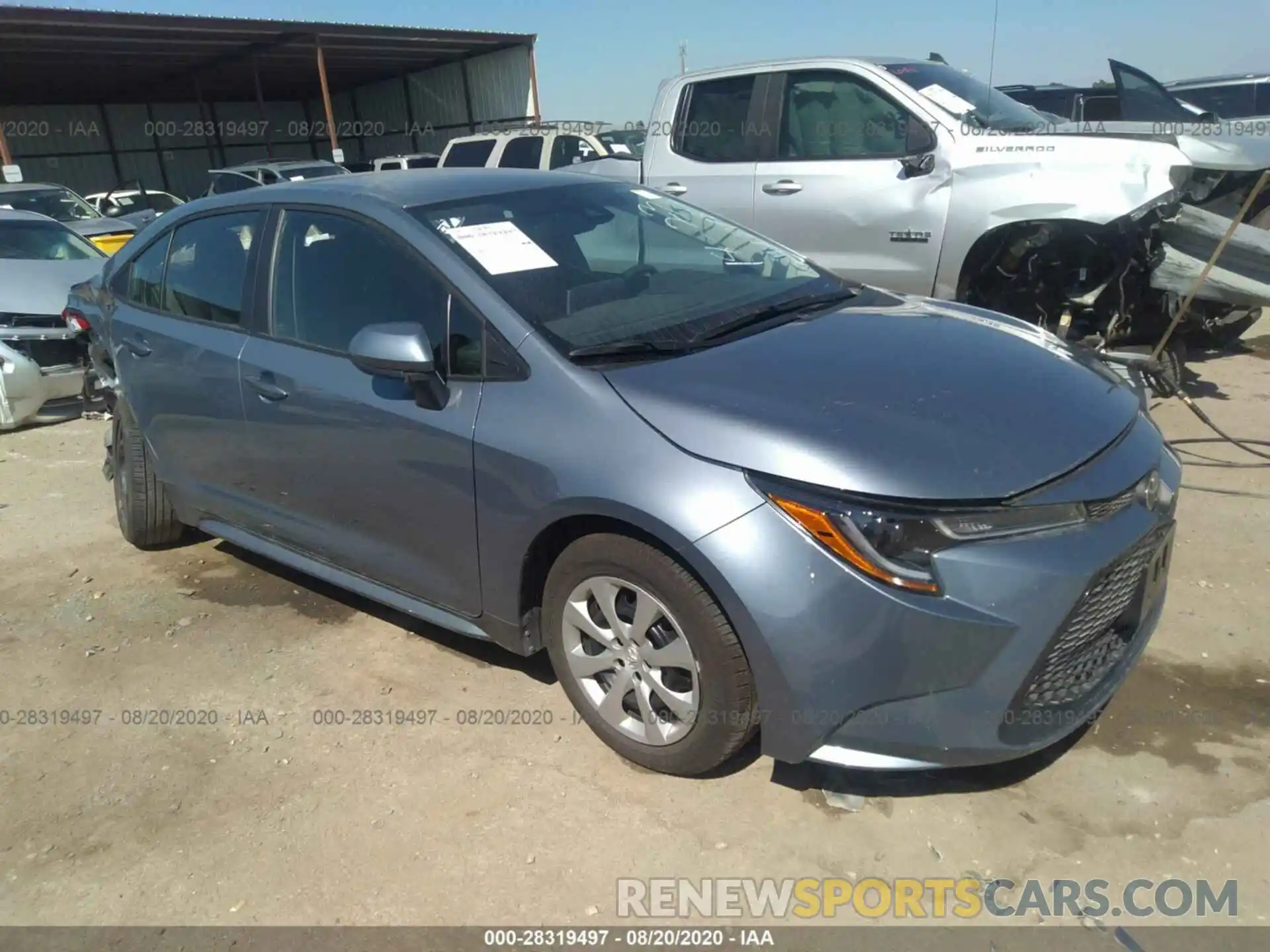 1 Photograph of a damaged car 5YFEPRAE3LP101690 TOYOTA COROLLA 2020